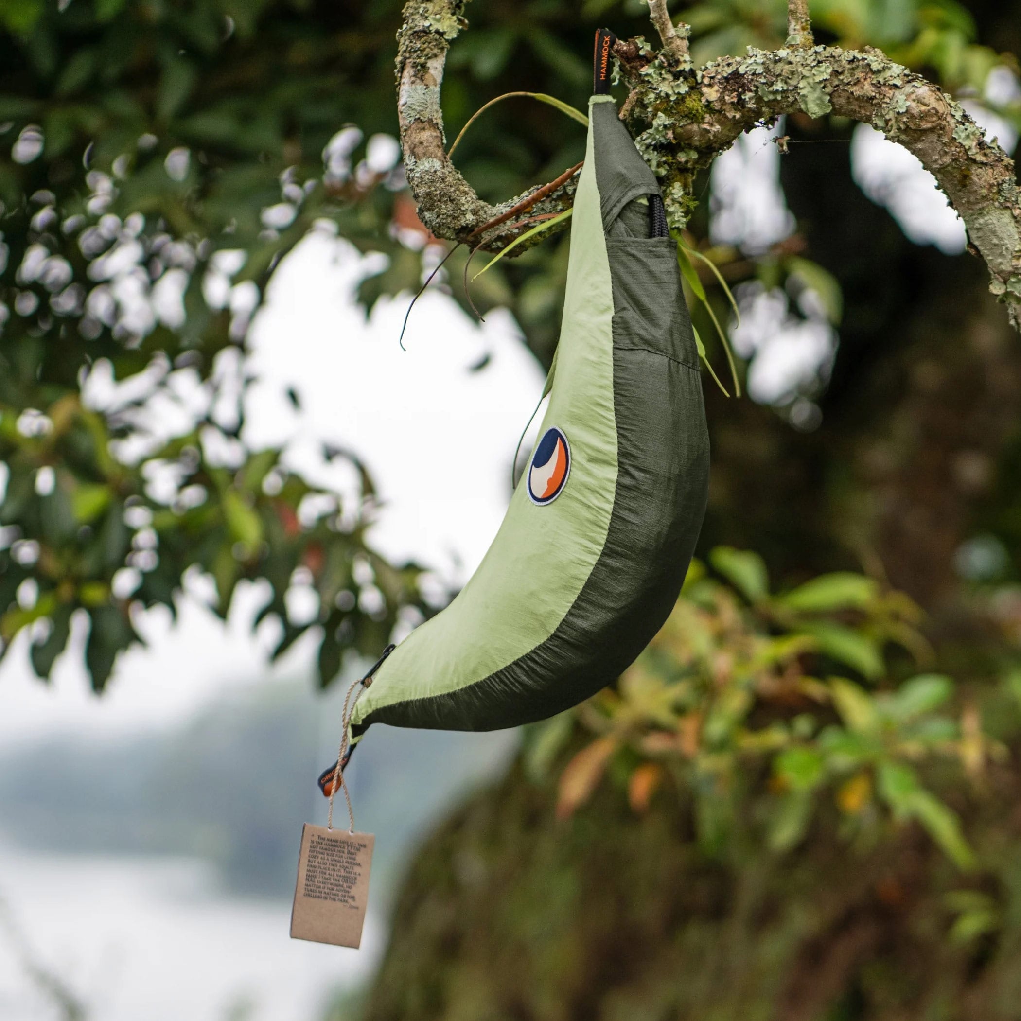 Hamak Ticket To The Moon Original - Army Green/Green Apple