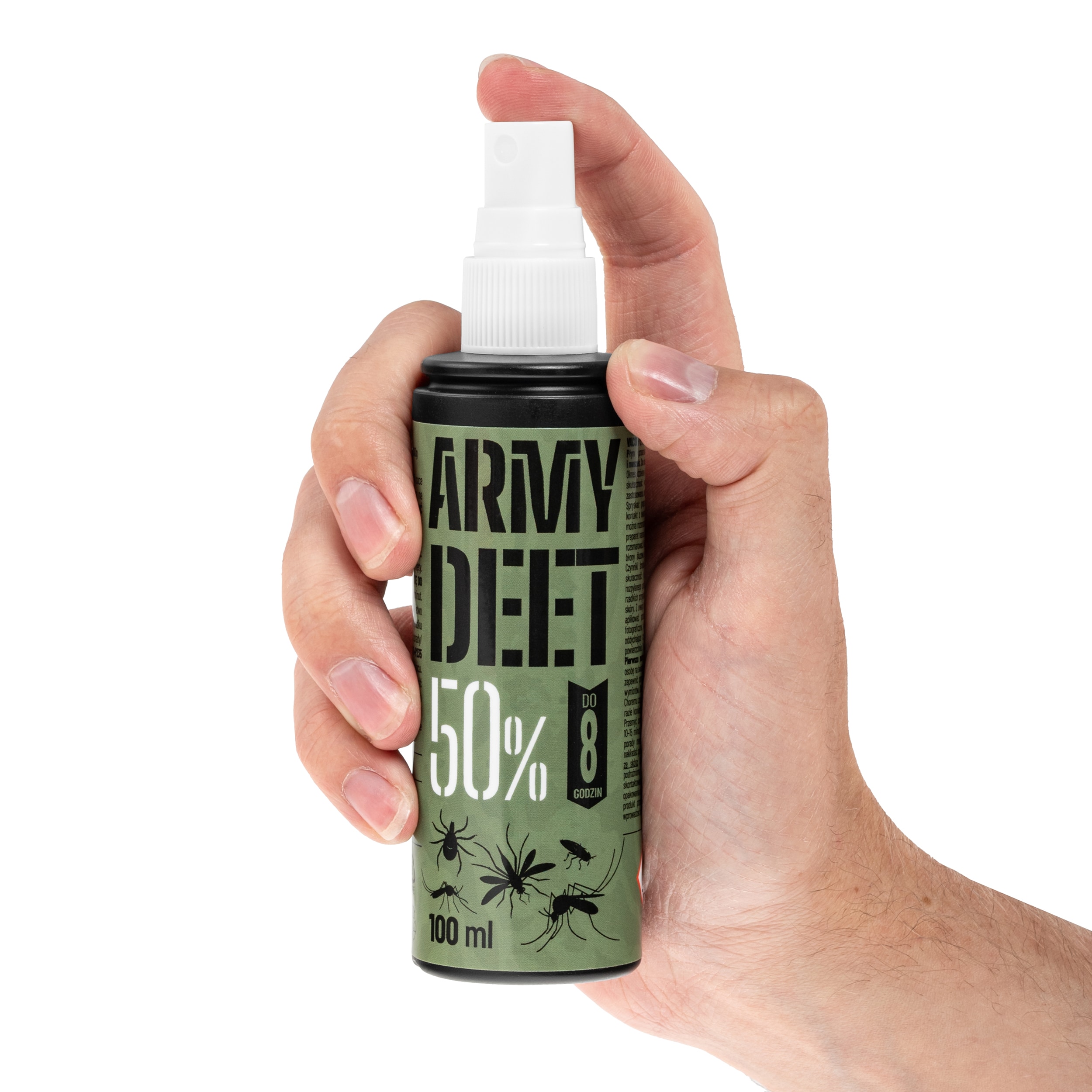 Spray na kleszcze, komary i meszki Army DEET 50% - 100 ml