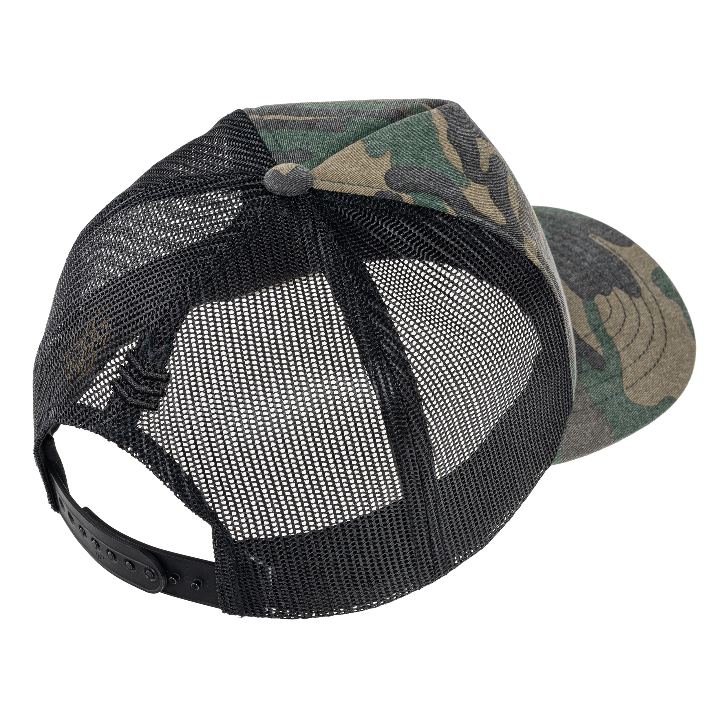 Czapka z daszkiem Military Wear Trucker Cap - Woodland/Black