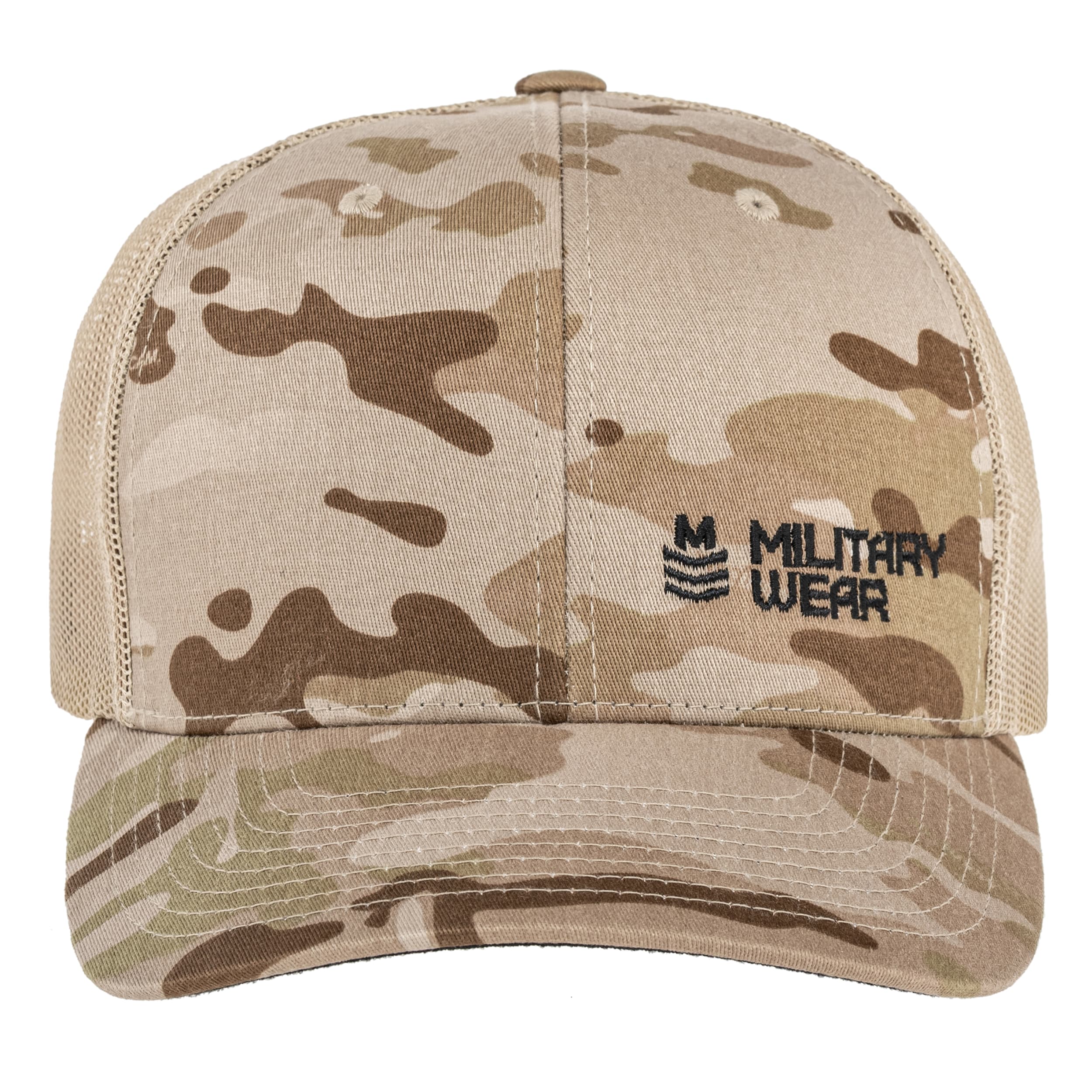 Czapka z daszkiem Military Wear Haft Retro Trucker - MultiCam Arid/Tan