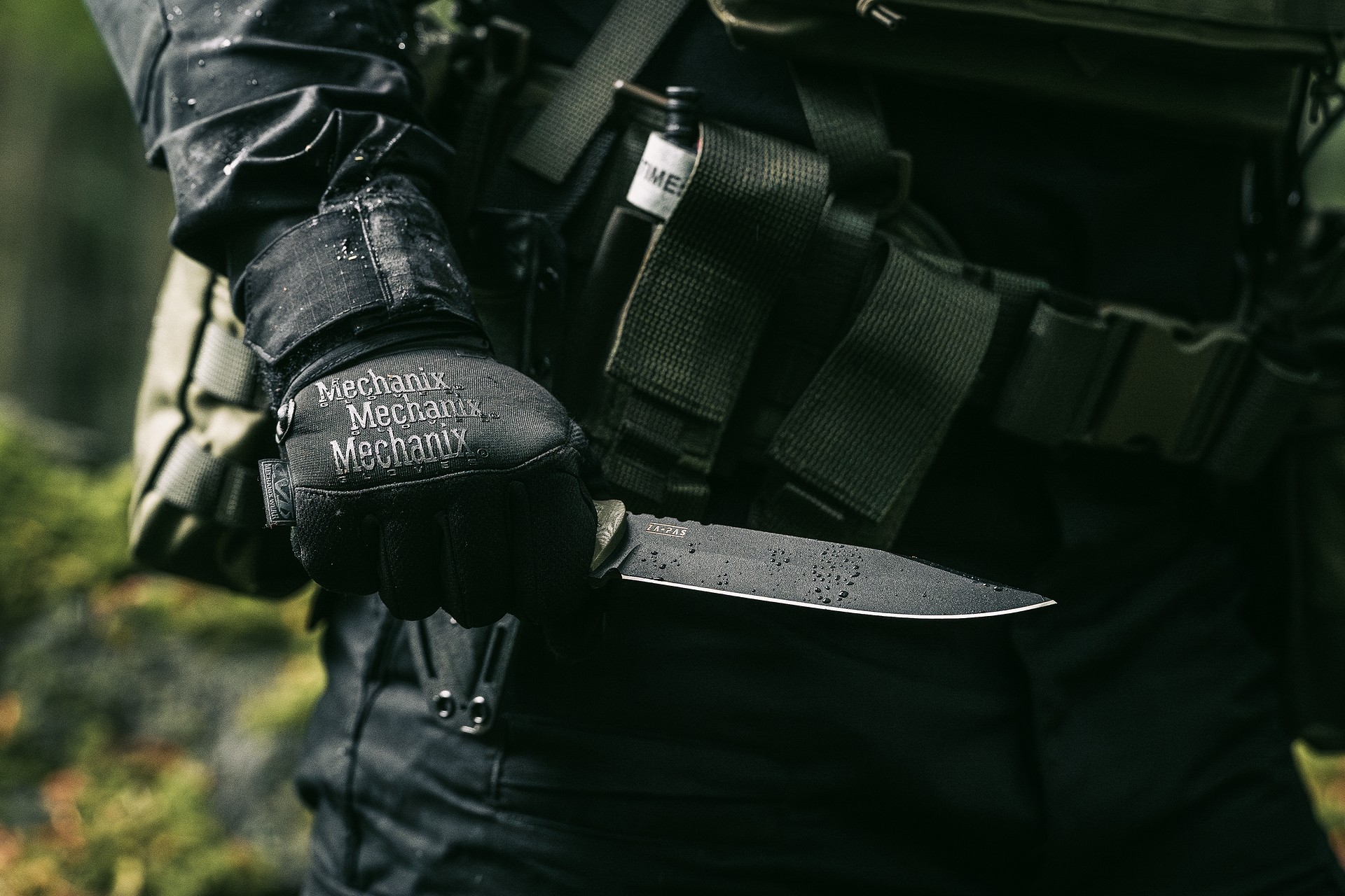 Za-Pas WZ.25 Grom Toxic Fixed Blade Knife - Olive
