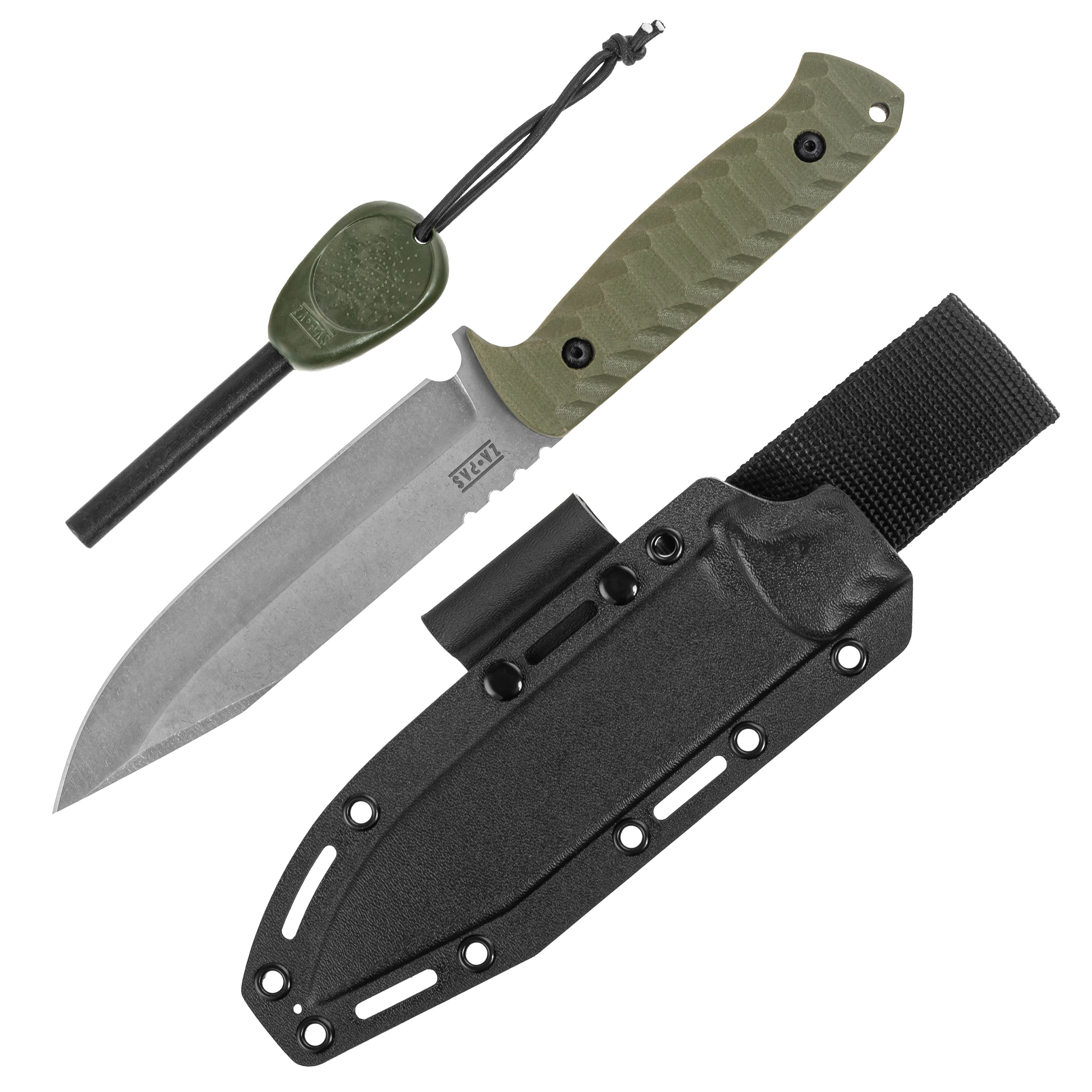 Nóż Za-Pas WZ.25 Grom Plus Kydex Stonewashed Toxic - Olive