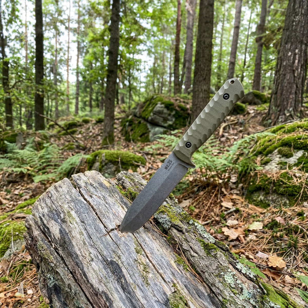 Nóż Za-Pas WZ.25 Grom Stonewashed Toxic - Olive