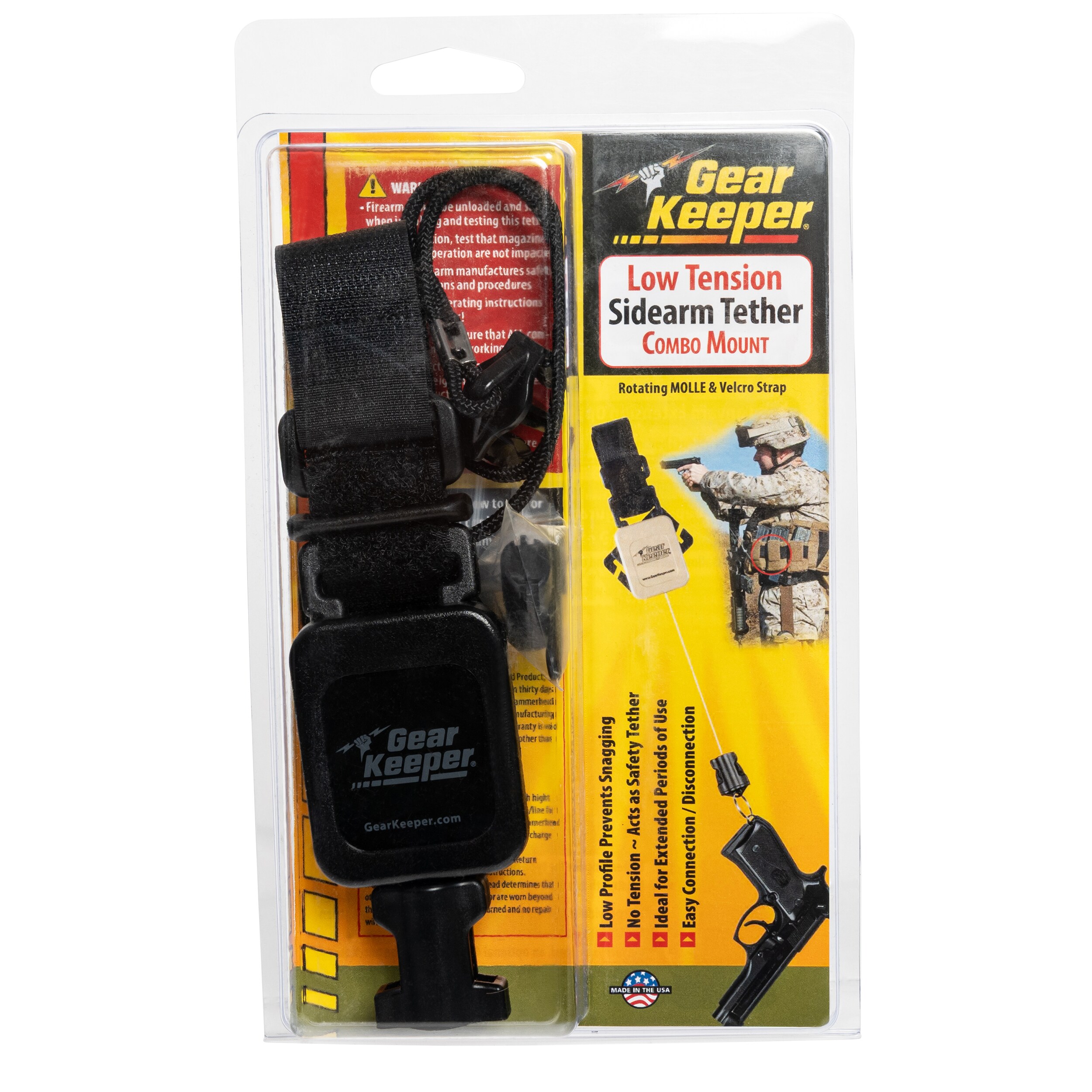 Smycz taktyczna retraktor Gear Keeper Combo MOLLE Mount Q/C II 85 gr