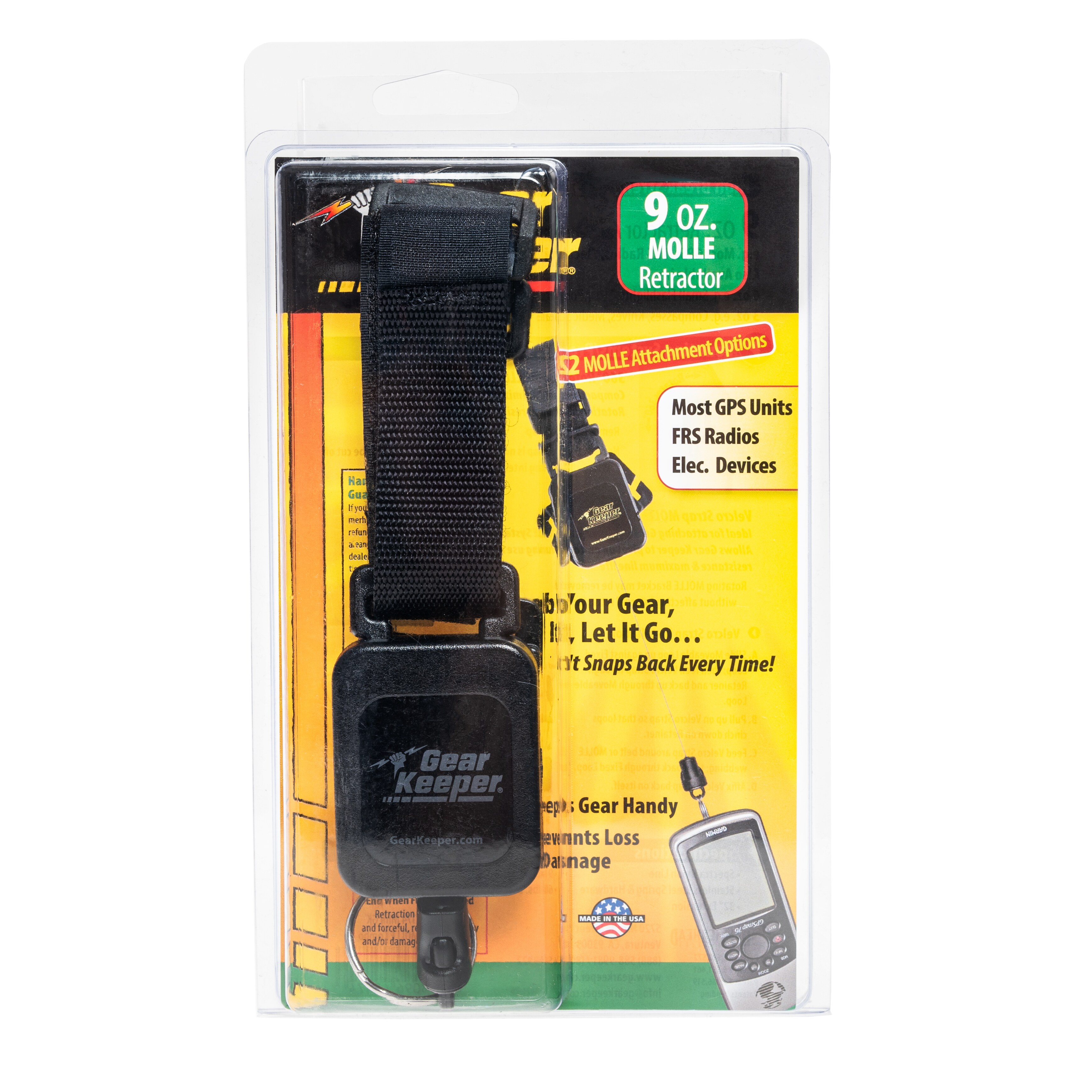 Gear Keeper Combo MOLLE Mount Tactical Retractor Lanyard 255 gr