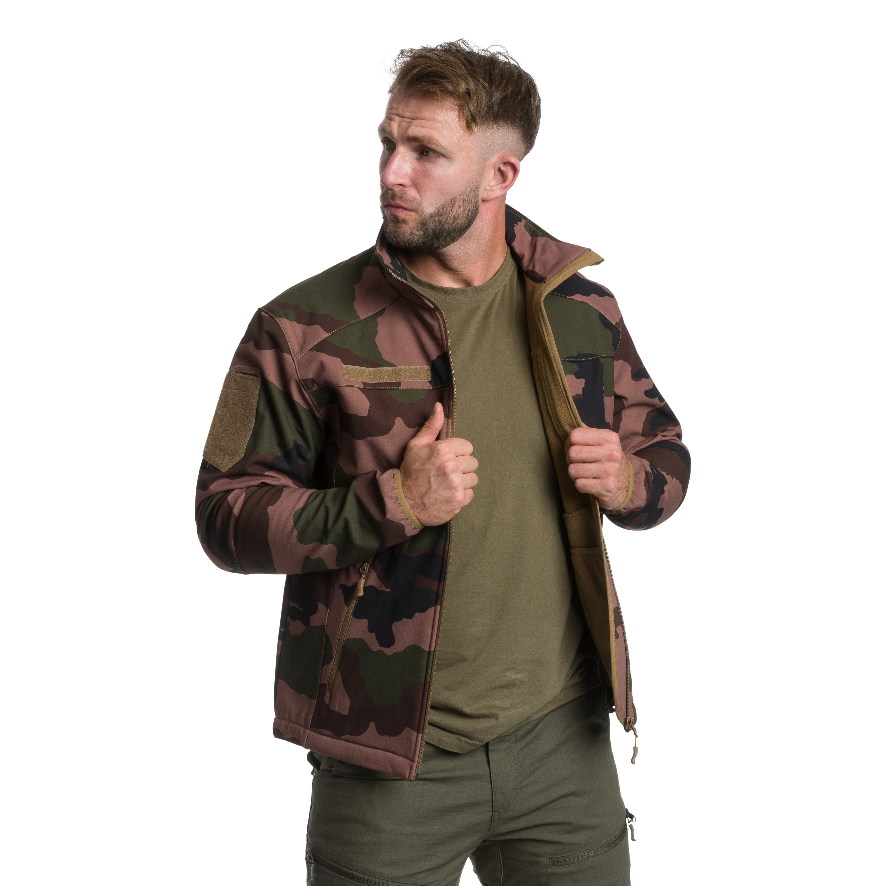 Kurtka A10 Equipment Softshell Fighter - CCE Camo