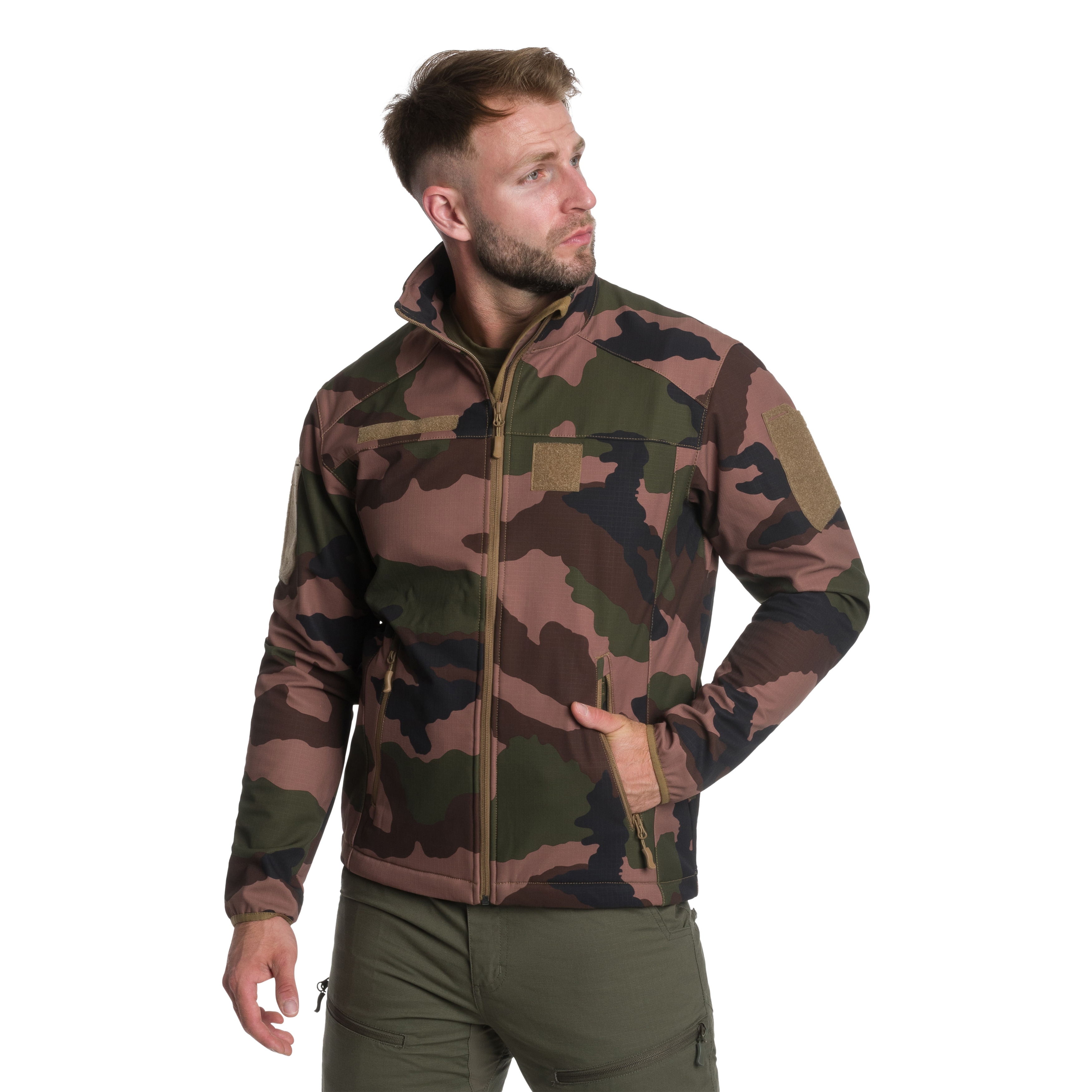 Kurtka A10 Equipment Softshell Fighter - CCE Camo