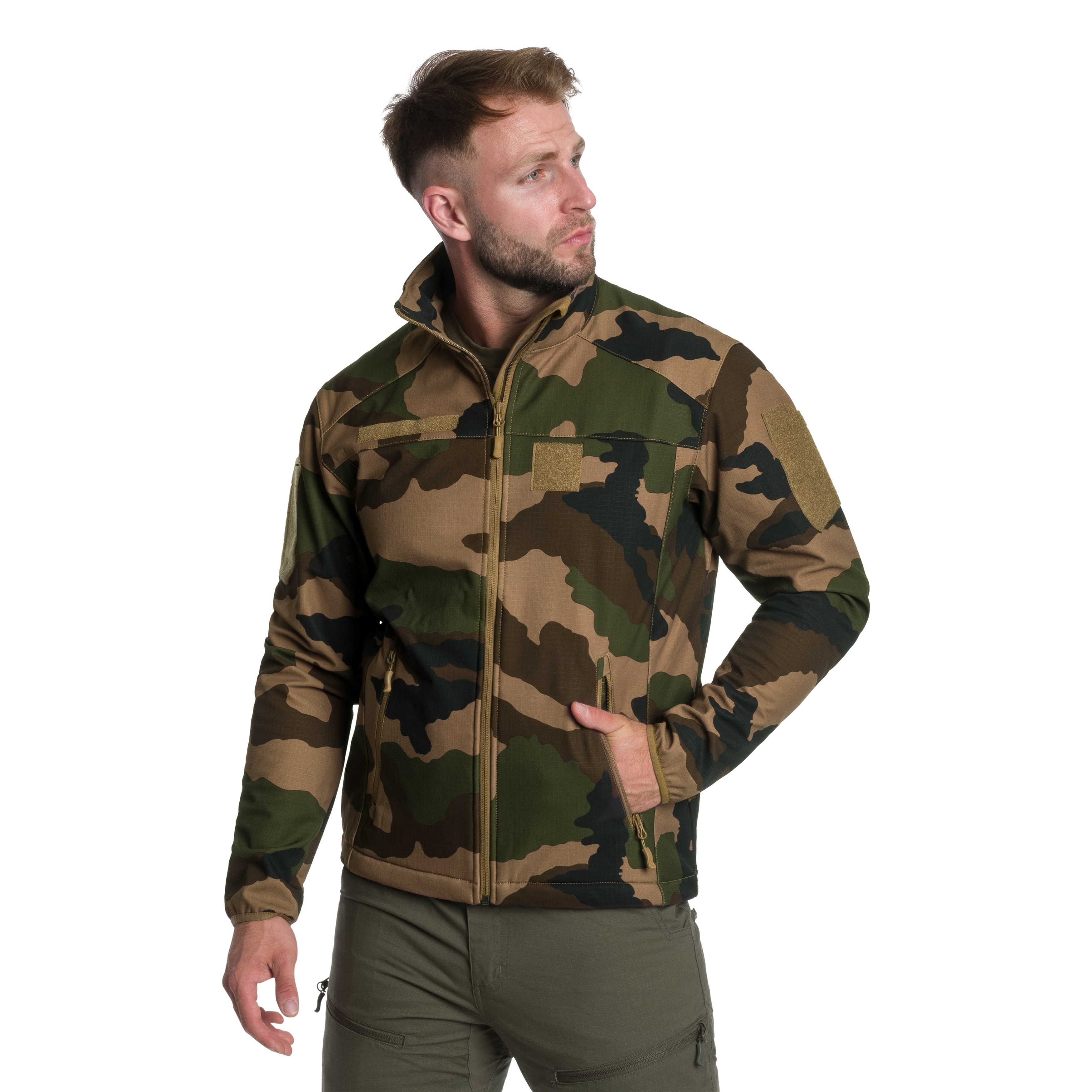 A10 Equipment Softshell Fighter Jacket - CCE Camo