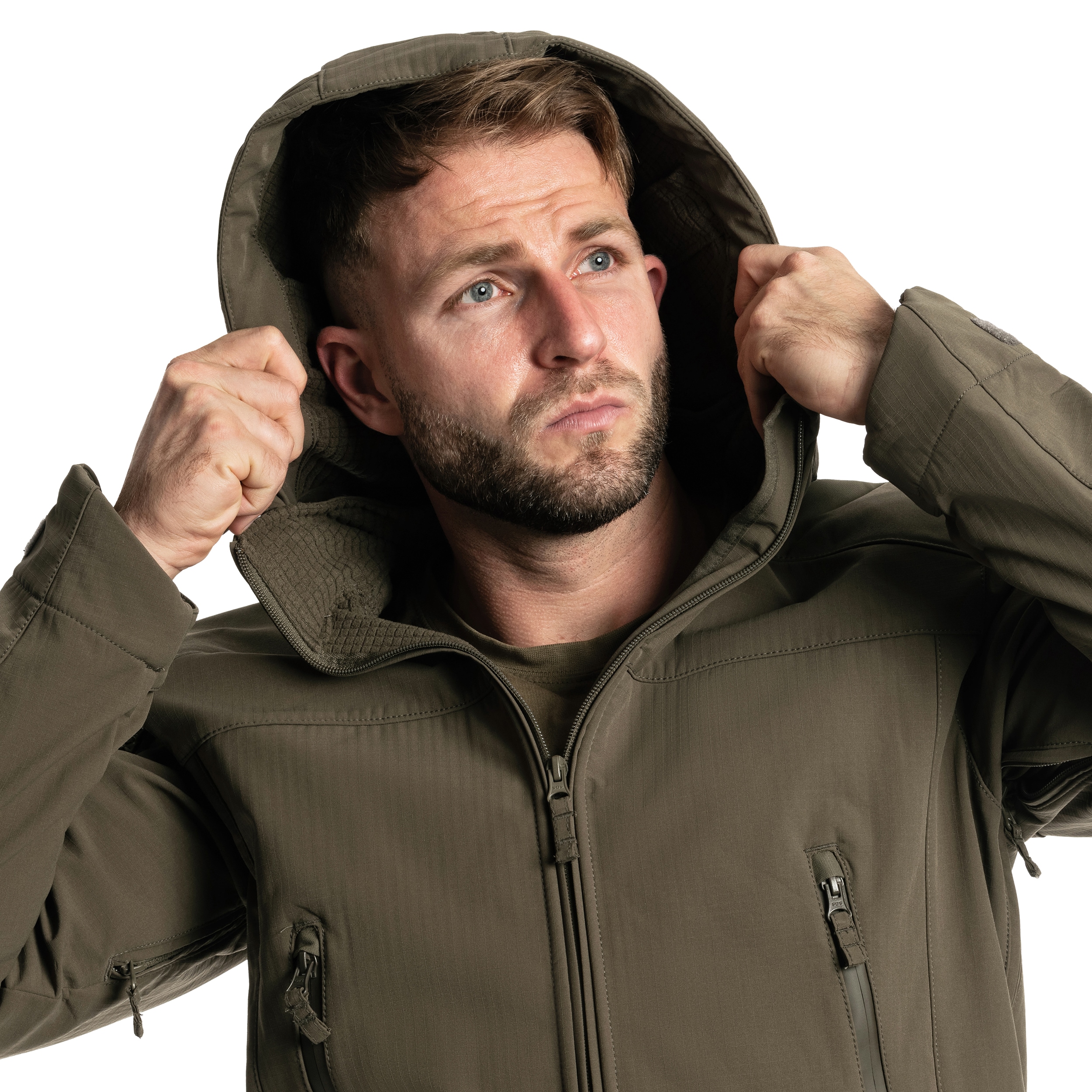 Kurtka A10 Equipment Softshell V2 Fighter - Olive Green