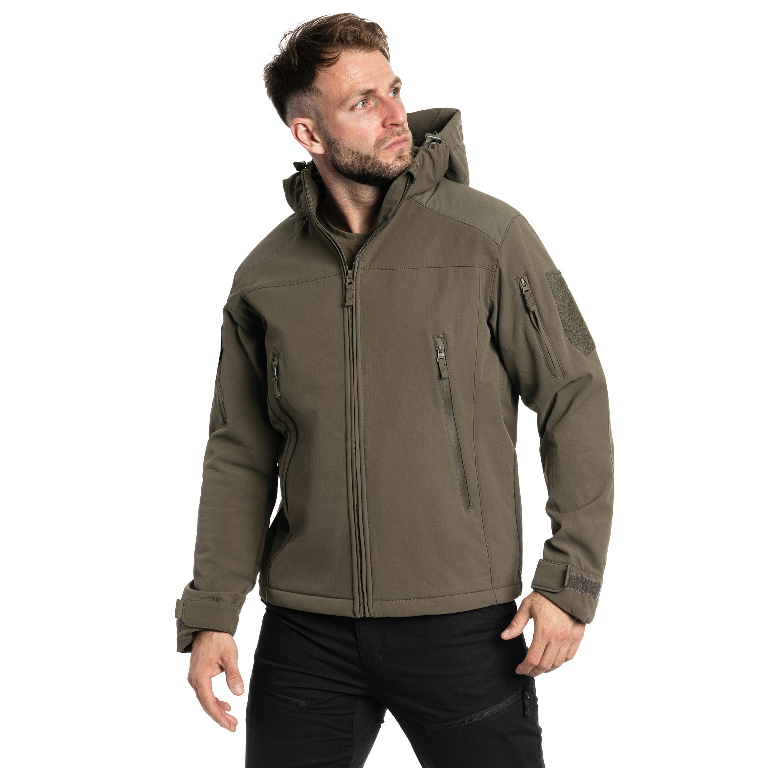 Kurtka A10 Equipment Softshell V2 Fighter - Olive Green