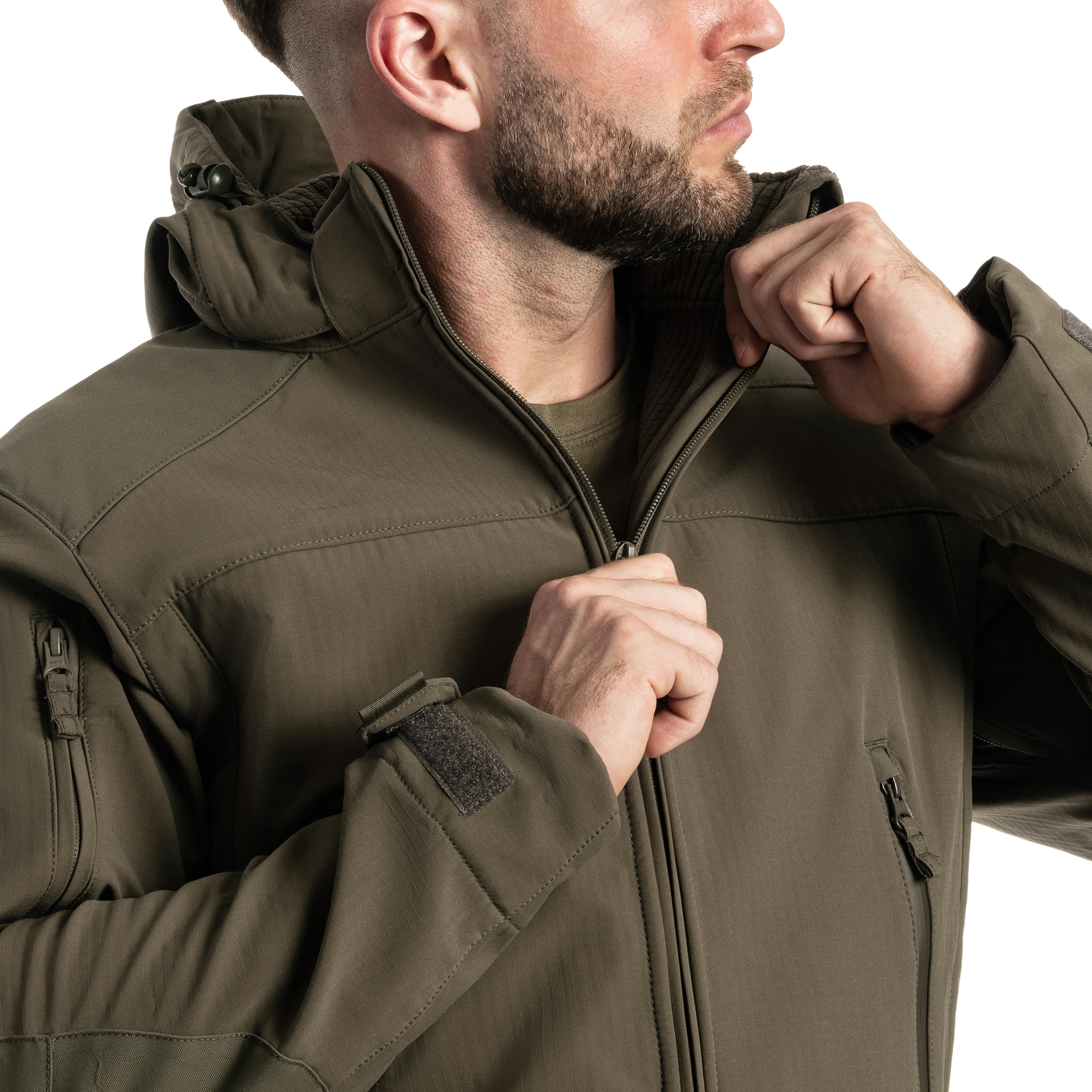 Kurtka A10 Equipment Softshell V2 Fighter - Olive Green