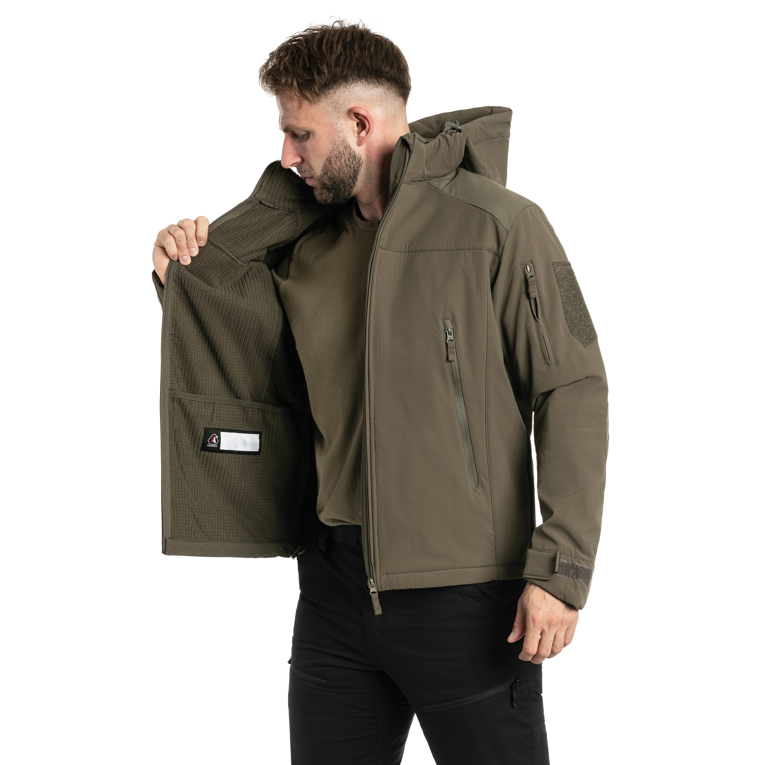Kurtka A10 Equipment Softshell V2 Fighter - Olive Green