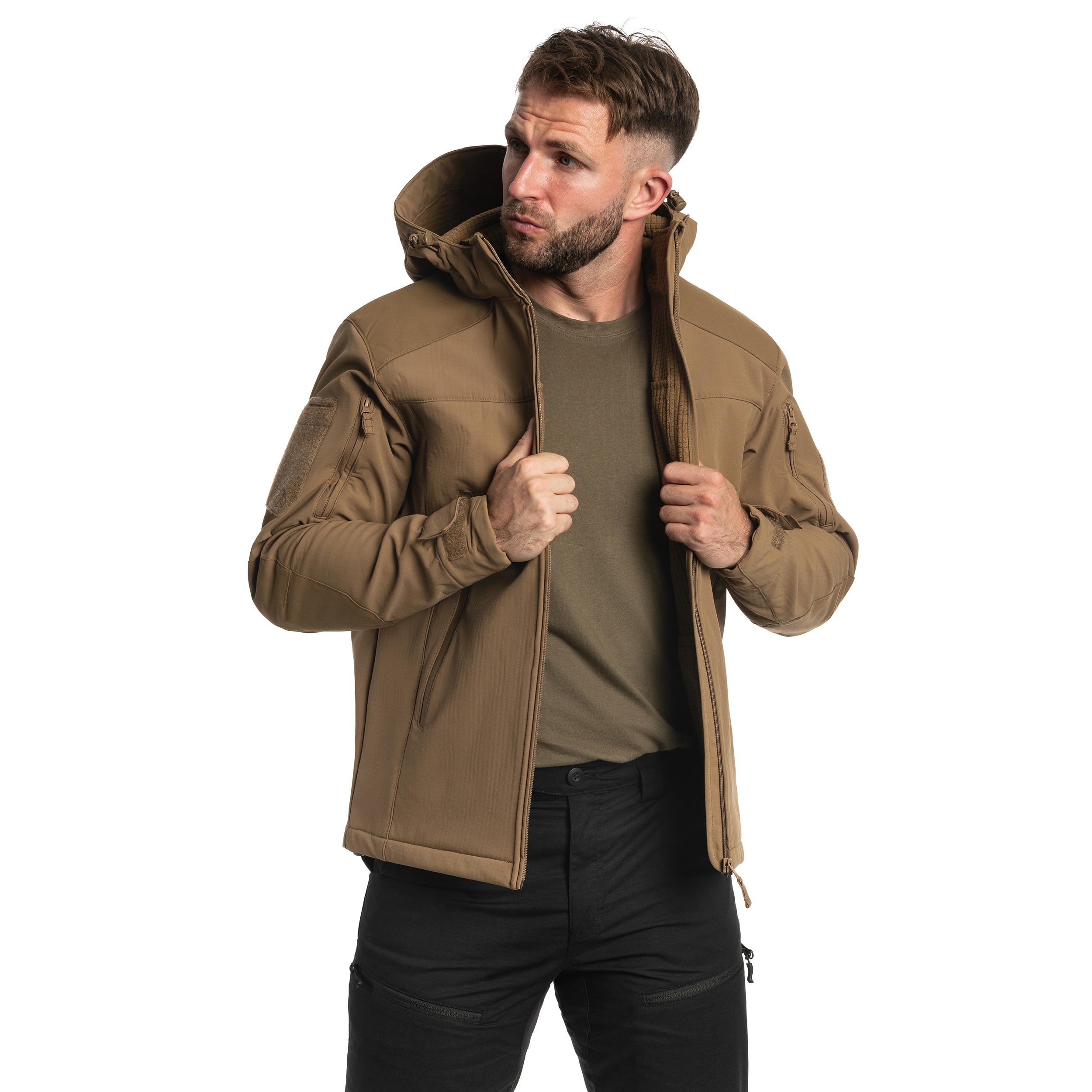 Kurtka A10 Equipment Softshell V2 Fighter - Tan