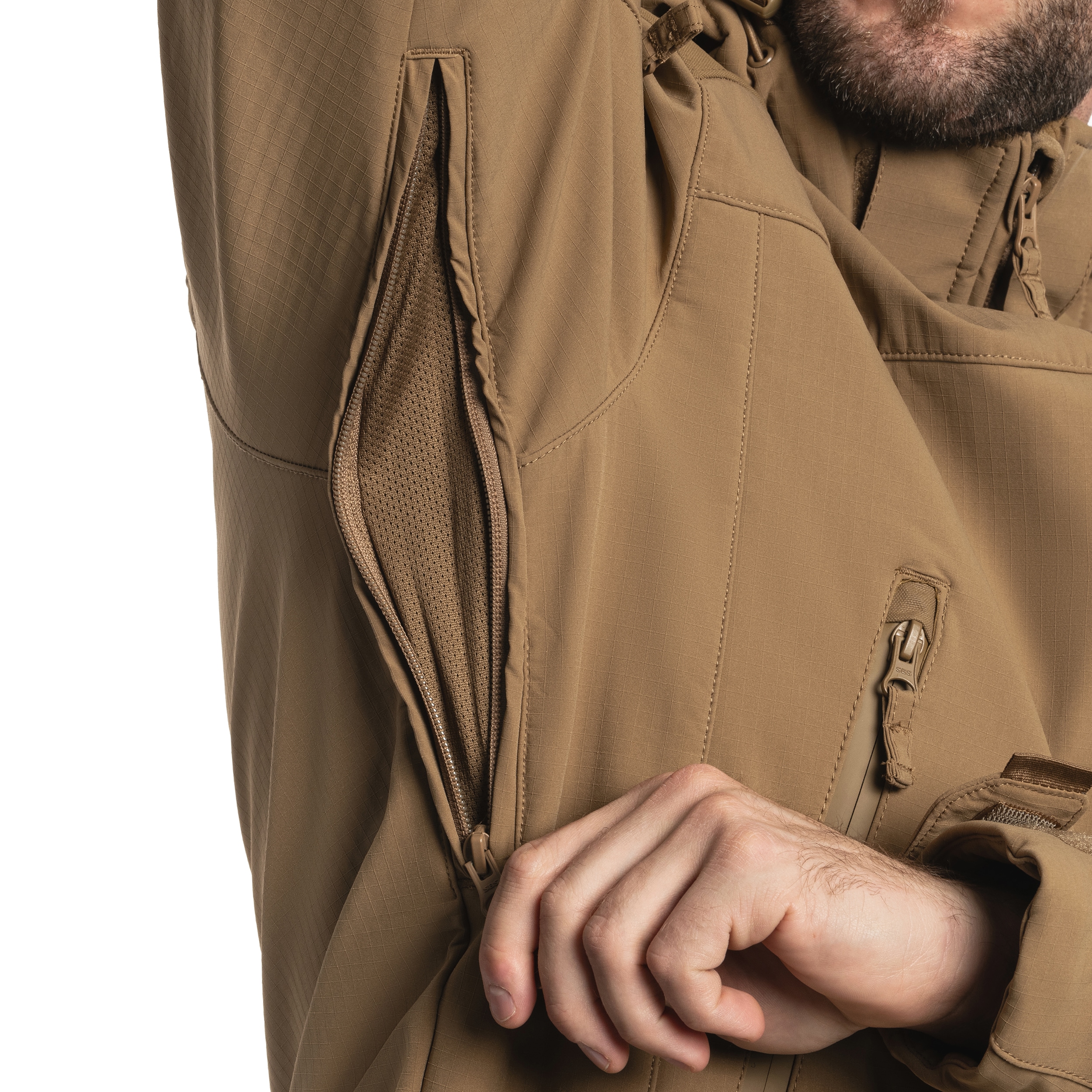 Kurtka A10 Equipment Softshell V2 Fighter - Tan