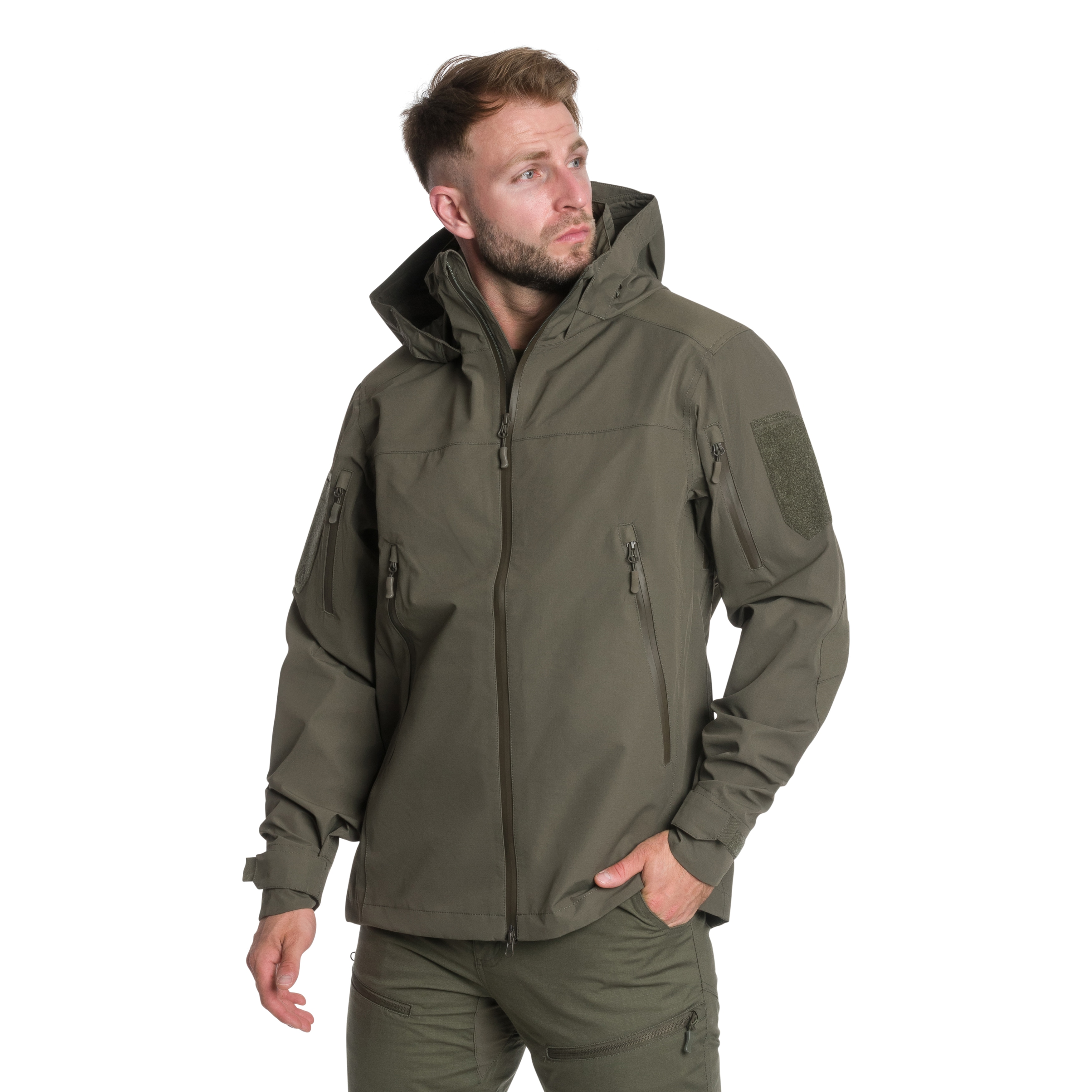 Kurtka A10 Equipment Fighter Hardshell Parka Jacket - Olive Green