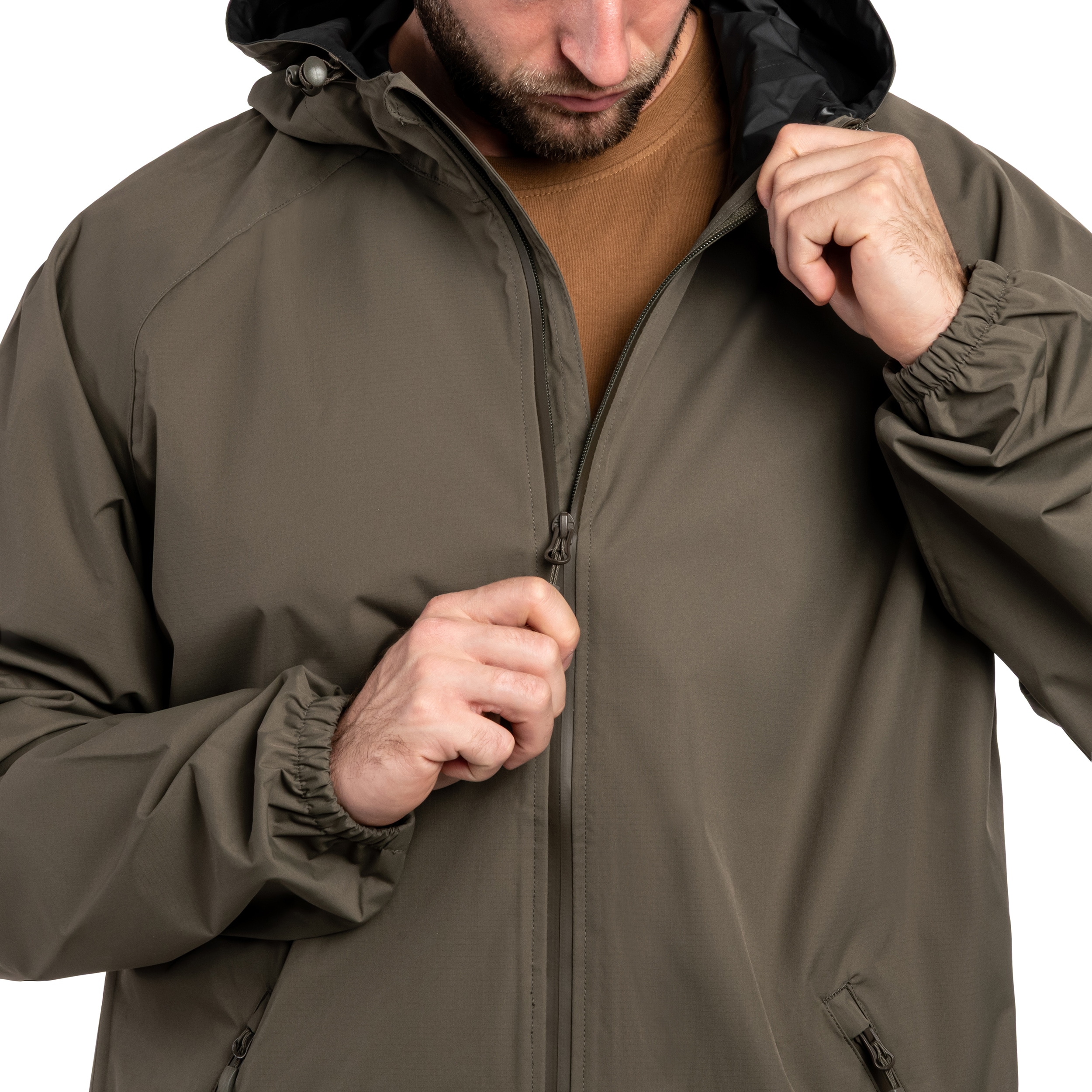 A10 Equipment Lightshell Short Jacket Rain Protect - Olive Green