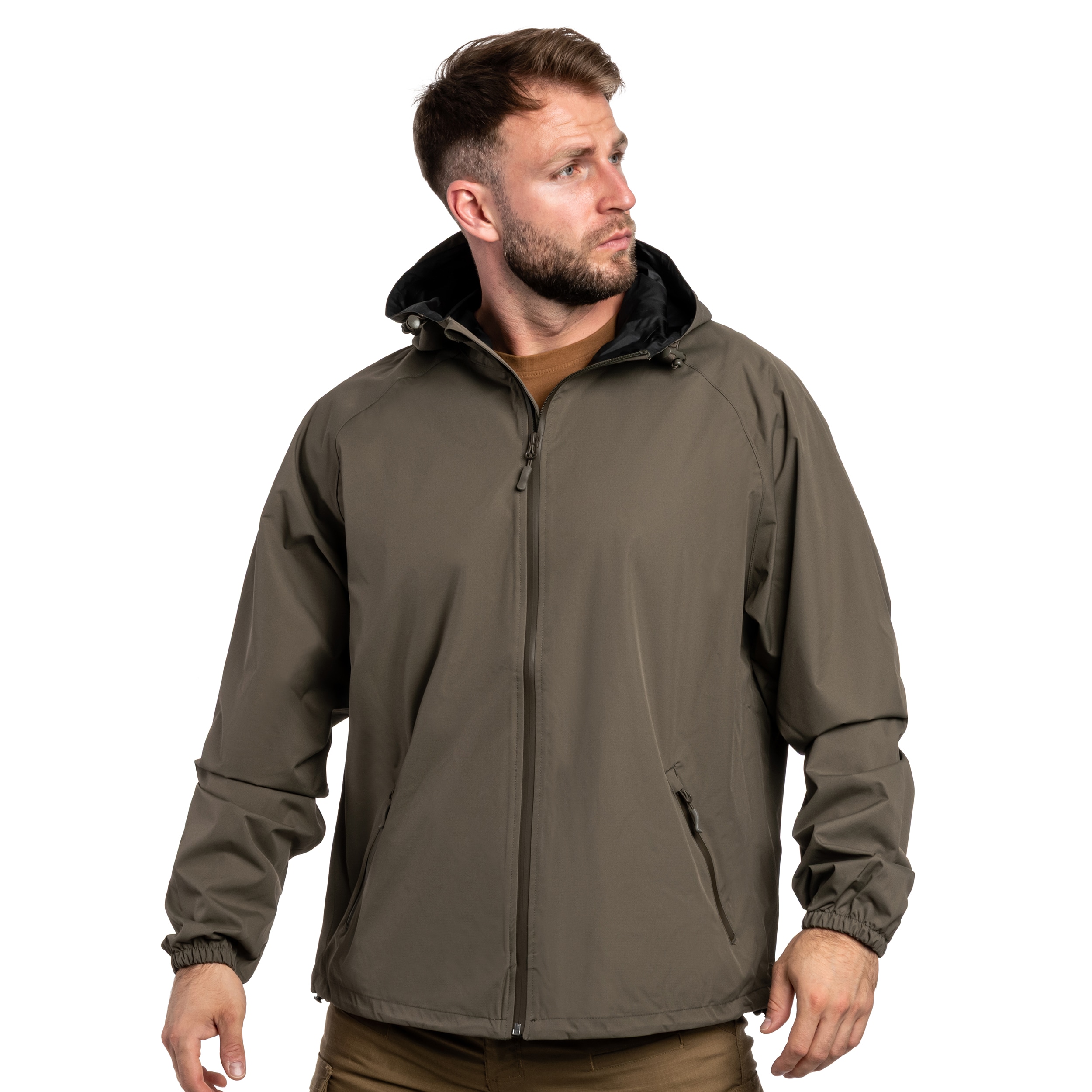 A10 Equipment Lightshell Short Jacket Rain Protect - Olive Green