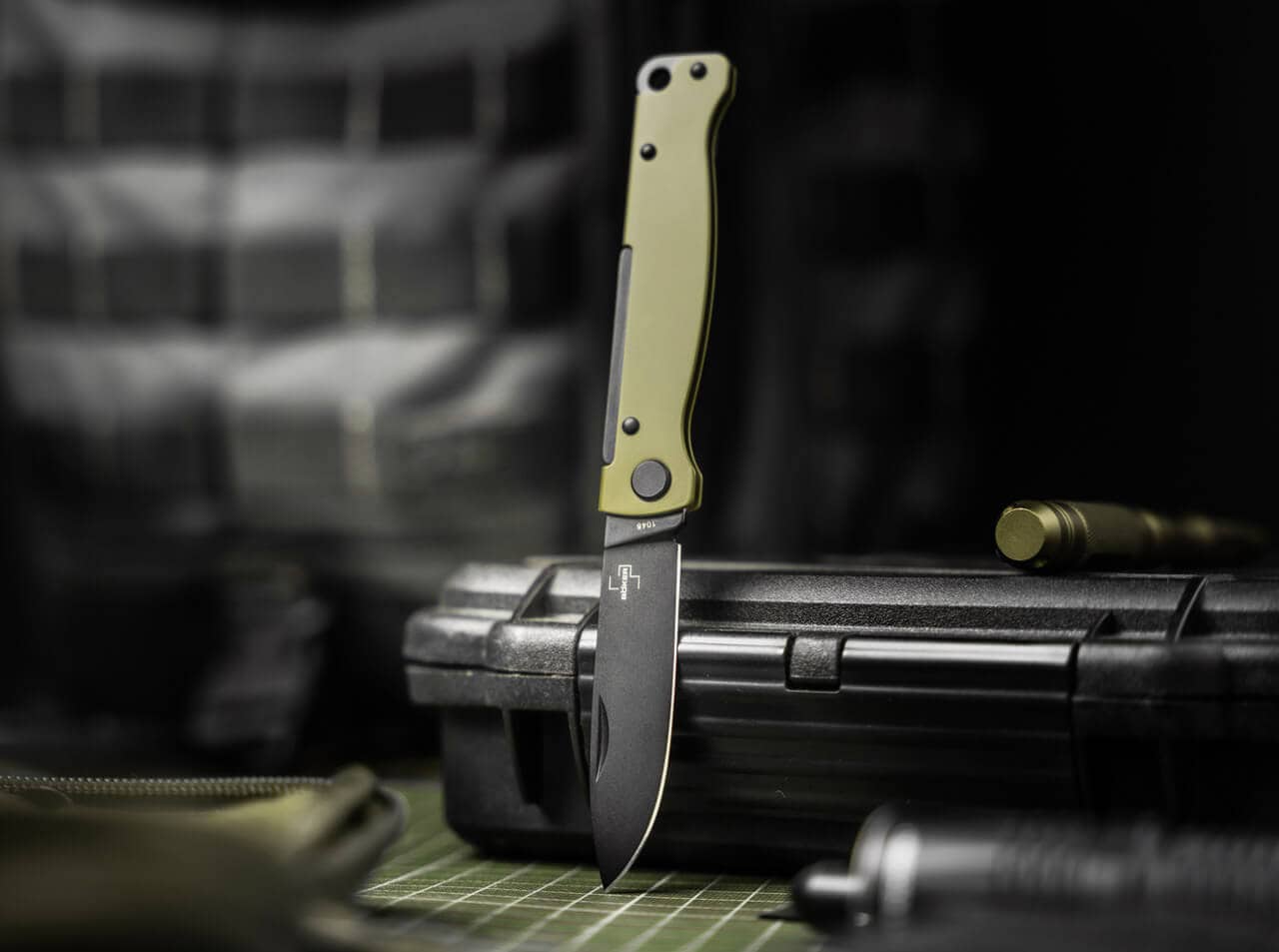 Nóż składany Boker Plus Atlas - OD Green