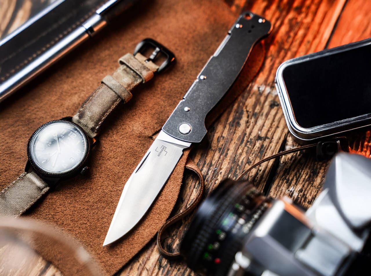 Nóż składany Boker Plus Atlas Backlock Big - Black