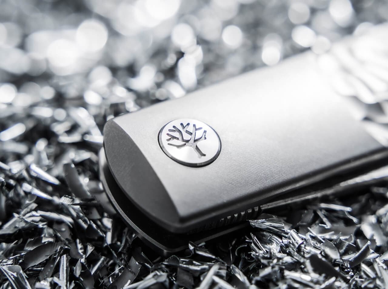 Складаний ніж Boker BRLW Meteorite Damast Platinum Edition - Silver