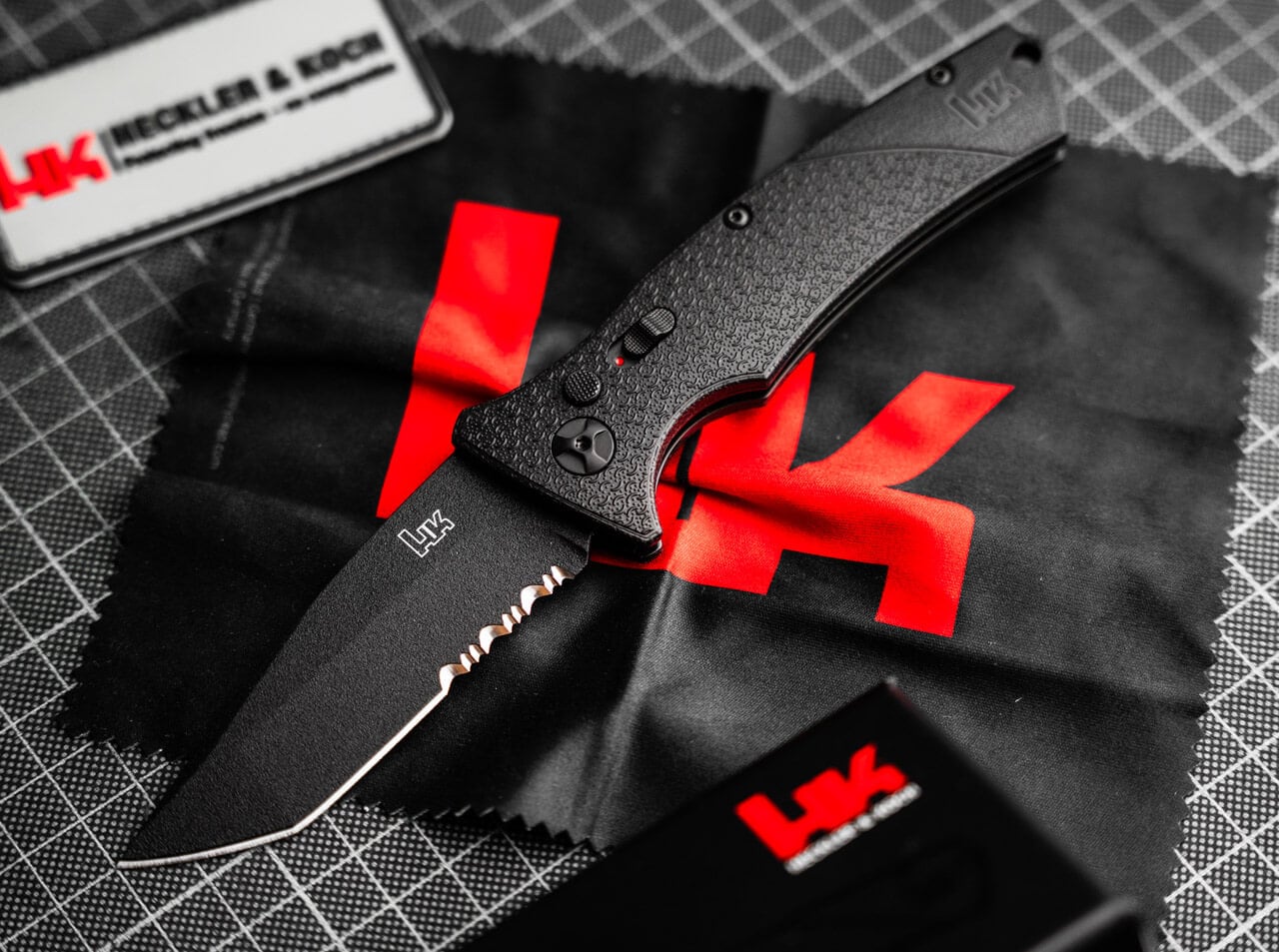 Nóż sprężynowy Boker Heckler&Koch FD01 - Black