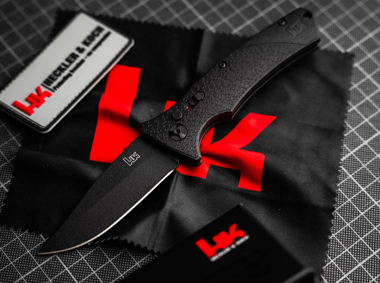 Nóż sprężynowy Boker Heckler&Koch FD02 - Black