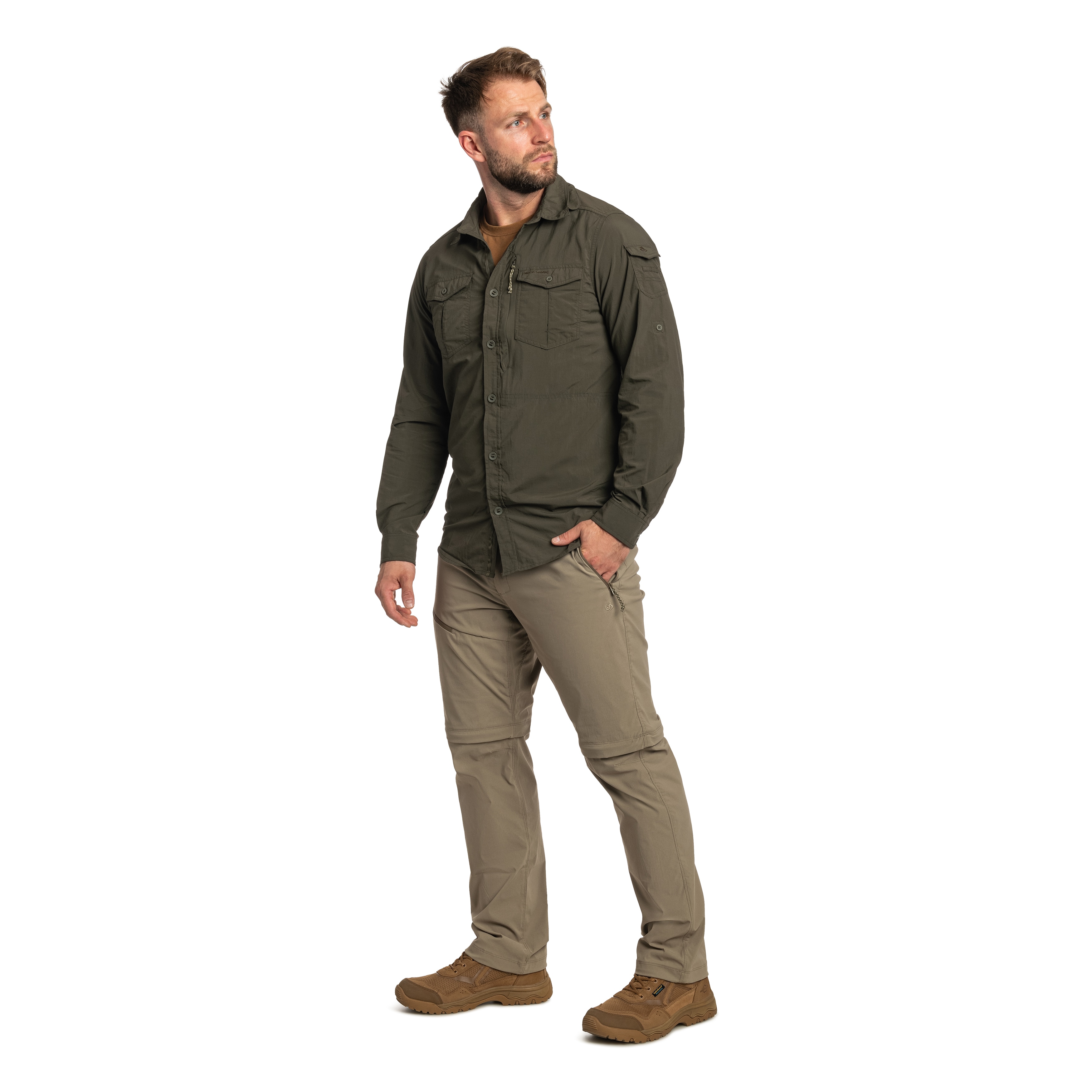 Spodnie Craghoppers NosiLife Pro Convertible III - Pebble
