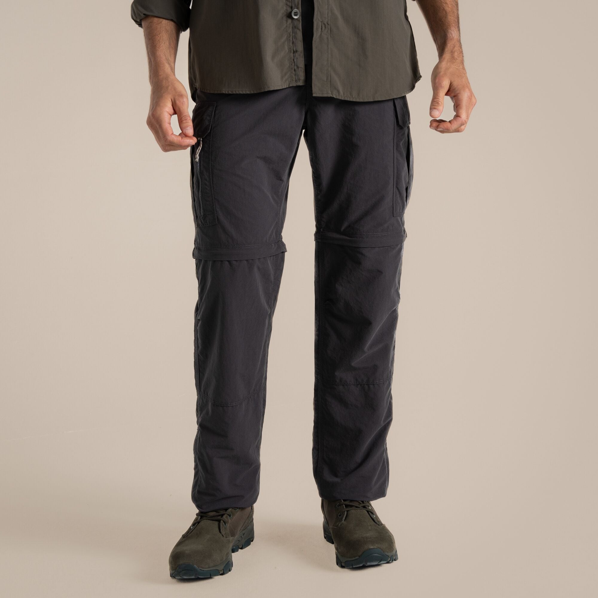 Spodnie Craghoppers NosiLife Convertible Cargo III - Black Pepper