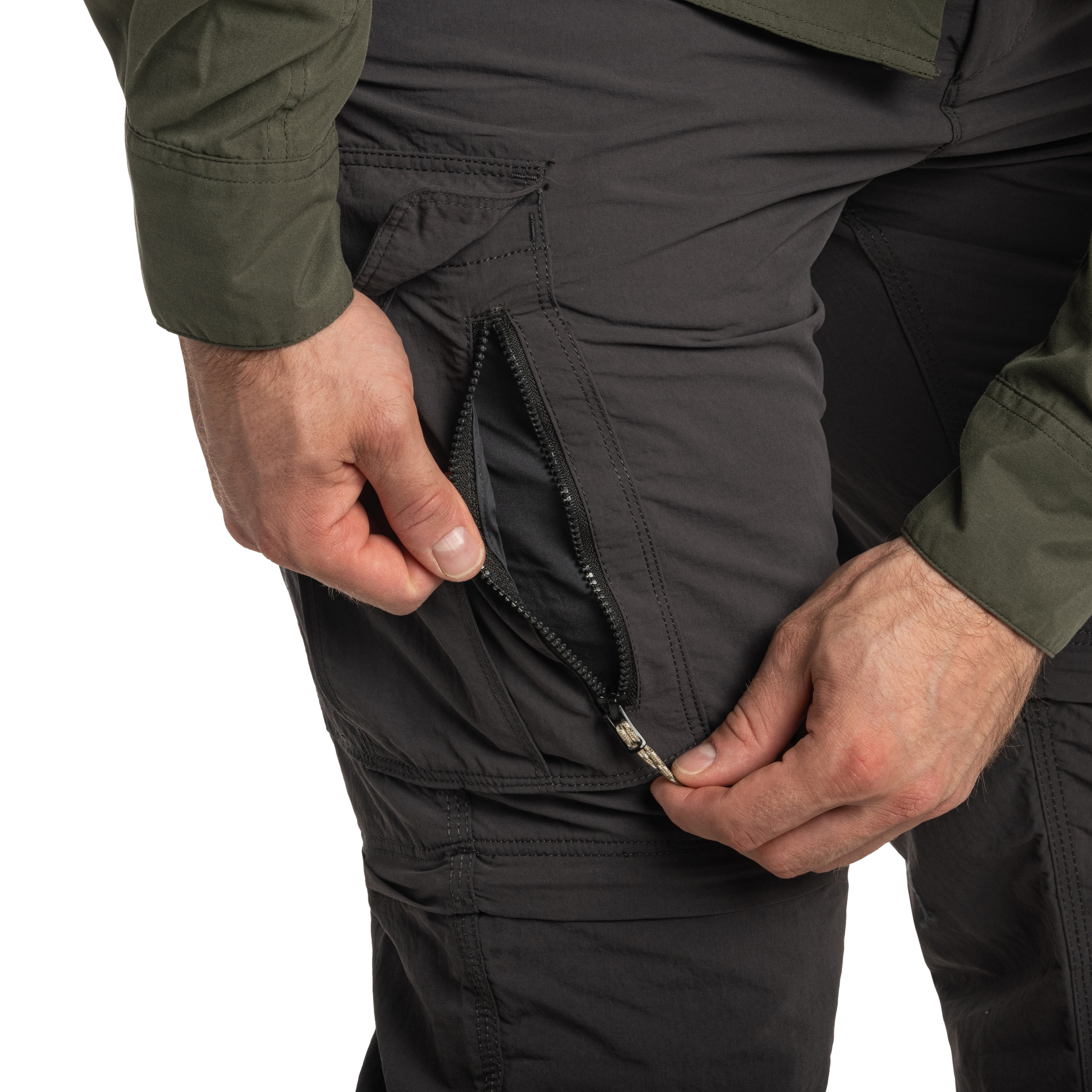 Spodnie Craghoppers NosiLife Convertible Cargo III - Black Pepper