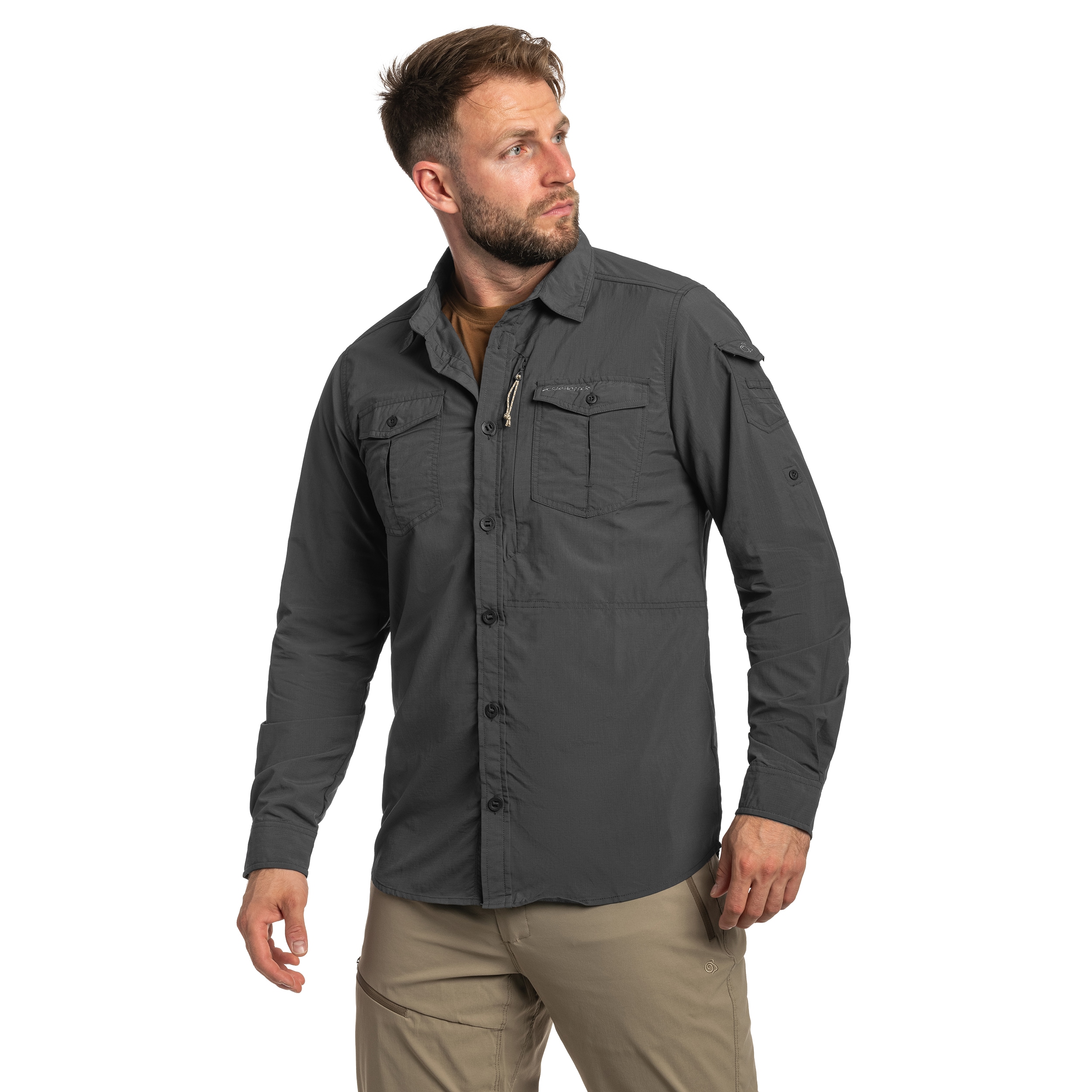 Koszula Craghoppers NosiLife Adventure III - Black Pepper