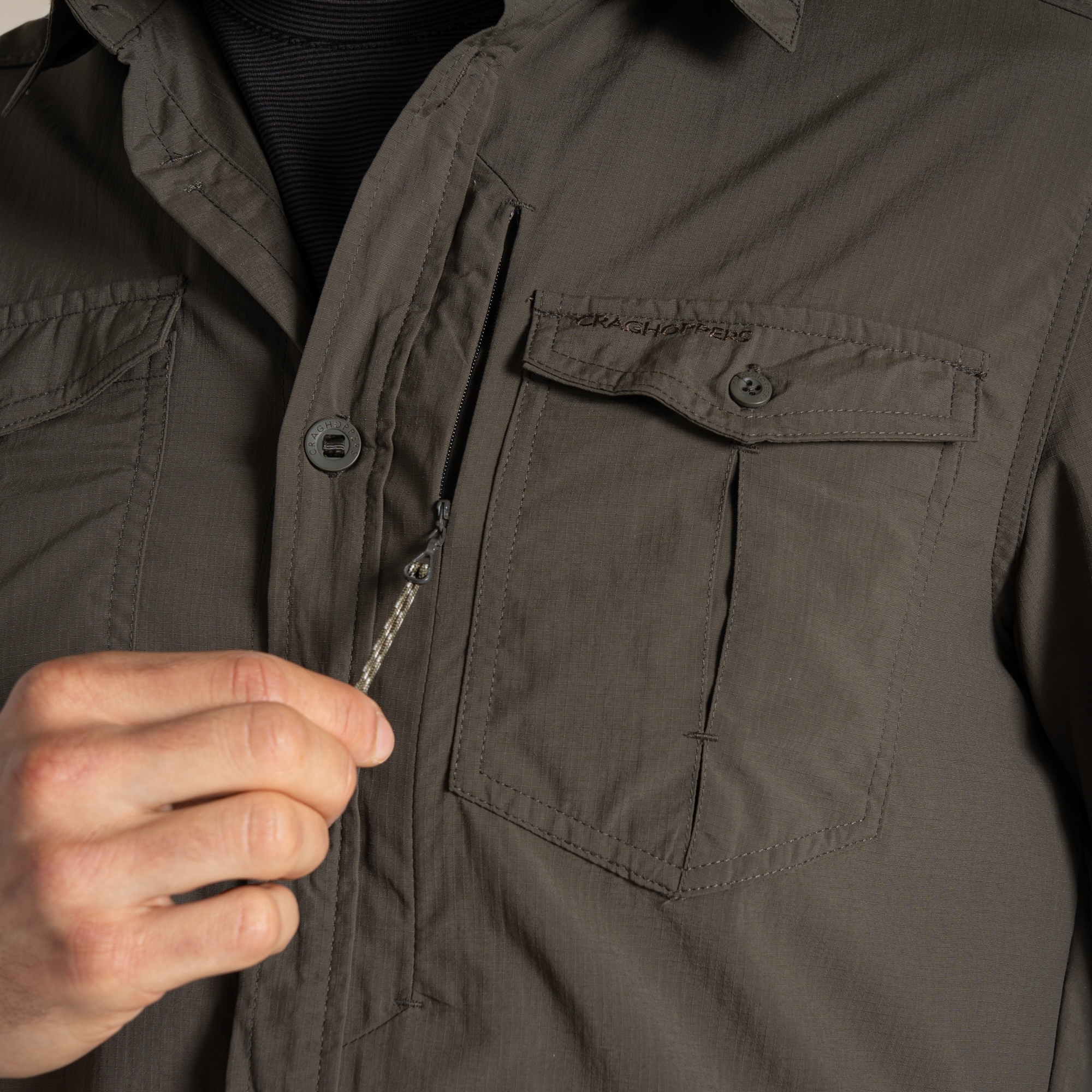 Koszula Craghoppers NosiLife Adventure III - Woodland Green