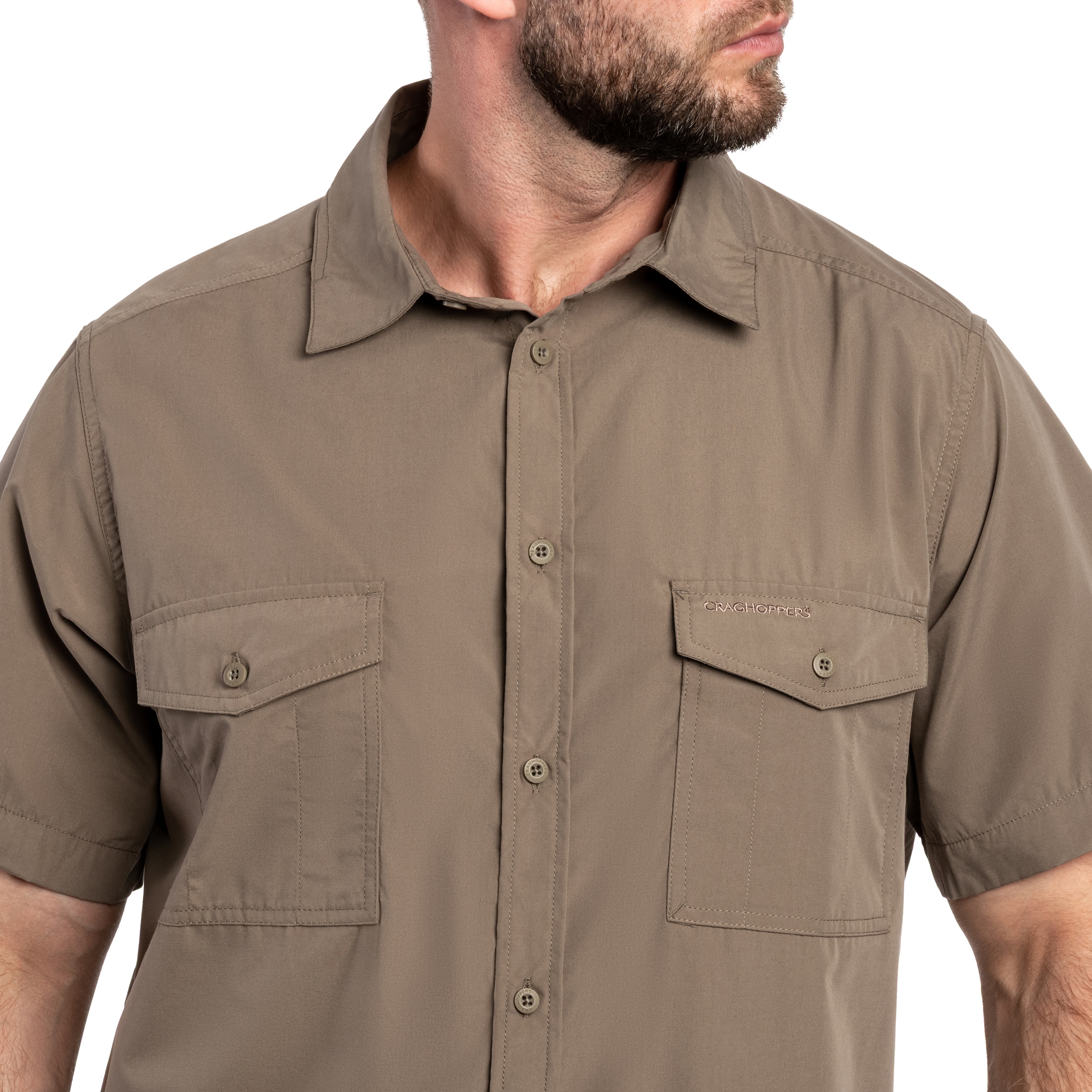 Koszula Craghoppers Kiwi II Short Sleeved - Pebble