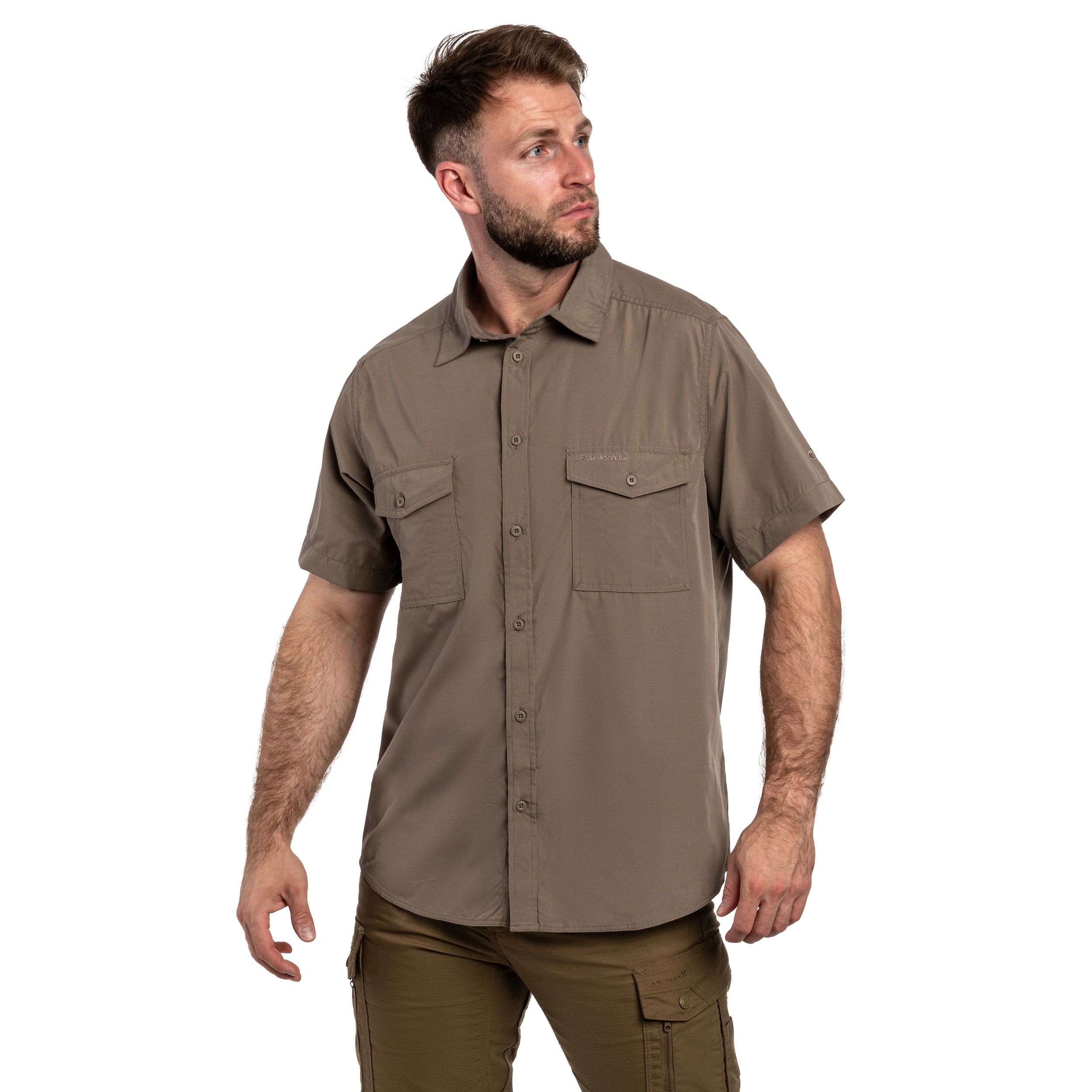 Koszula Craghoppers Kiwi II Short Sleeved - Pebble