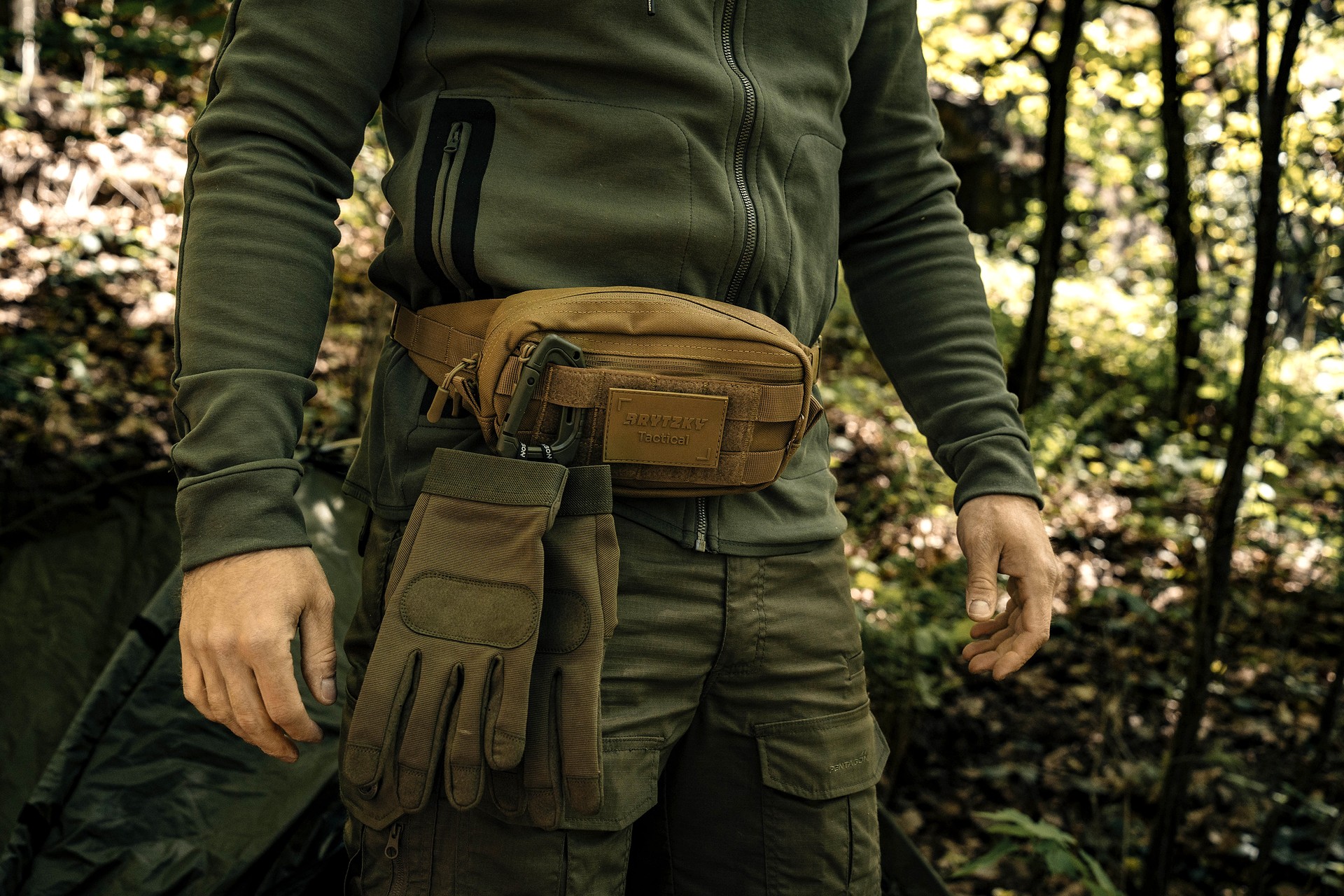 Karabińczyk Brytzky Tactical GripLock 1 Olive - 3 szt.