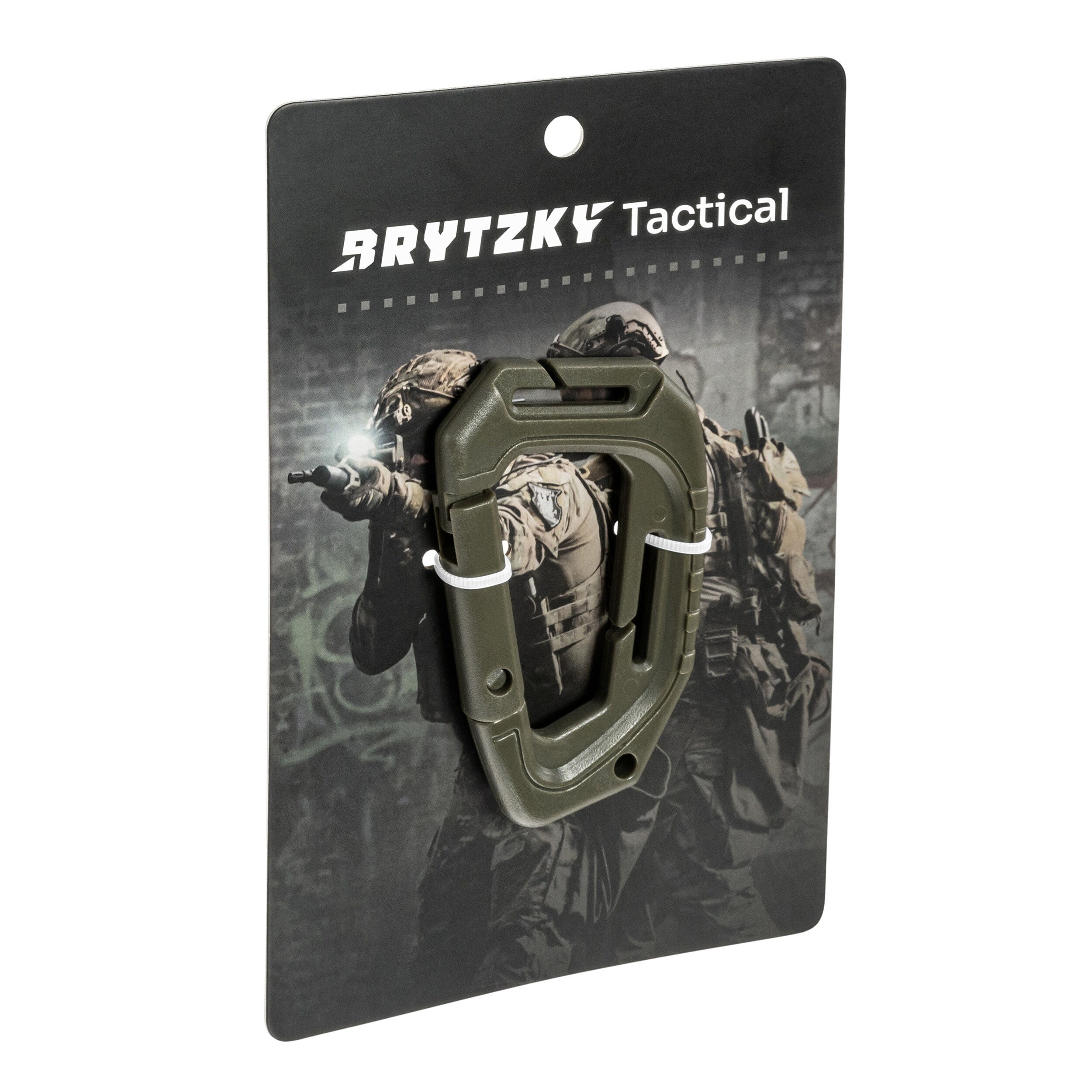Karabińczyk Brytzky Tactical GripLock 1 Olive - 6 szt.