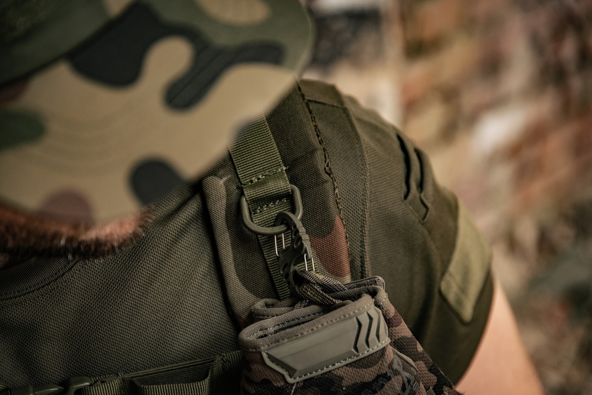 Karabińczyk Brytzky Tactical GripLock 3 Olive - 5 szt.