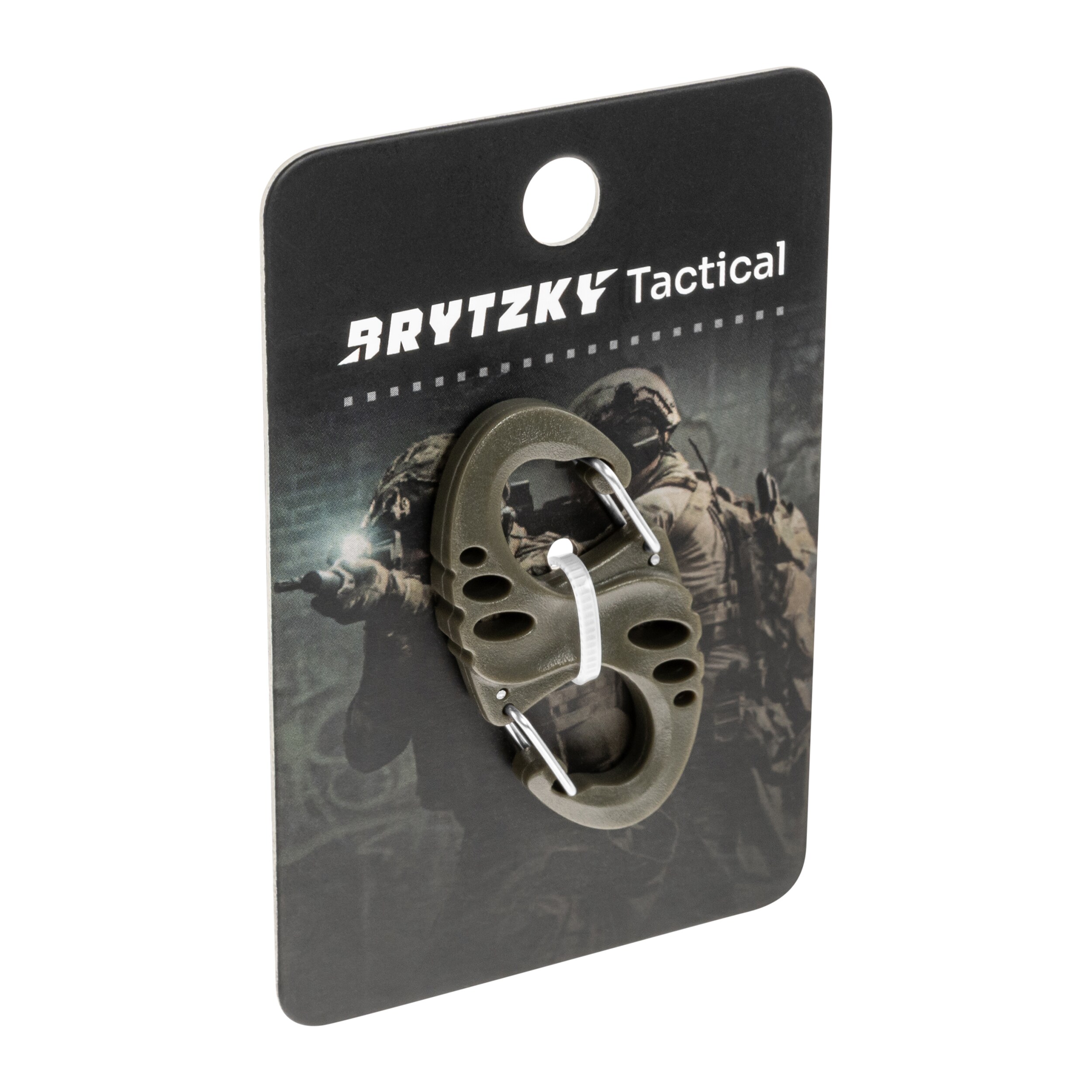 Karabińczyk Brytzky Tactical GripLock 3 Olive - 10 szt.