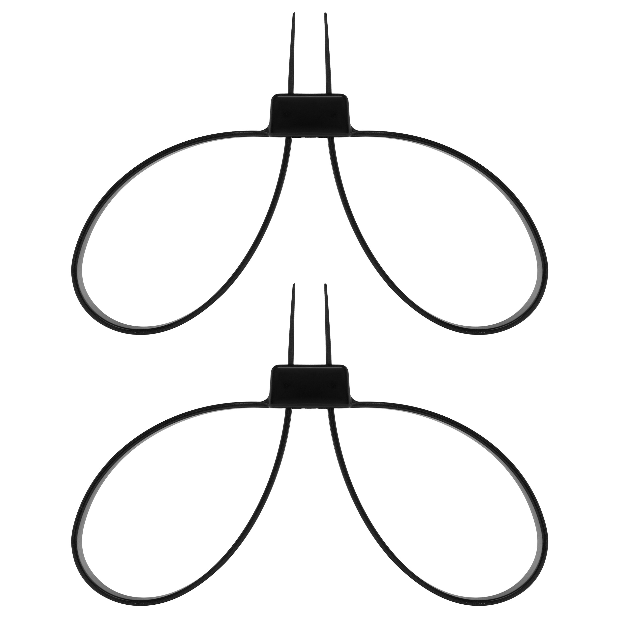 Kajdanki jednorazowe plastikowe Mil-Tec Black - 2 szt.