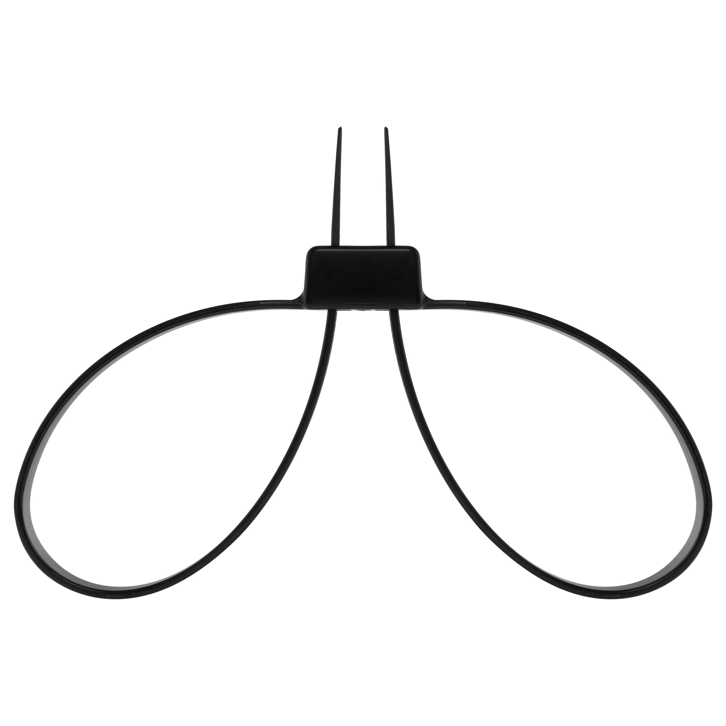 Kajdanki jednorazowe plastikowe Mil-Tec Black - 2 szt.