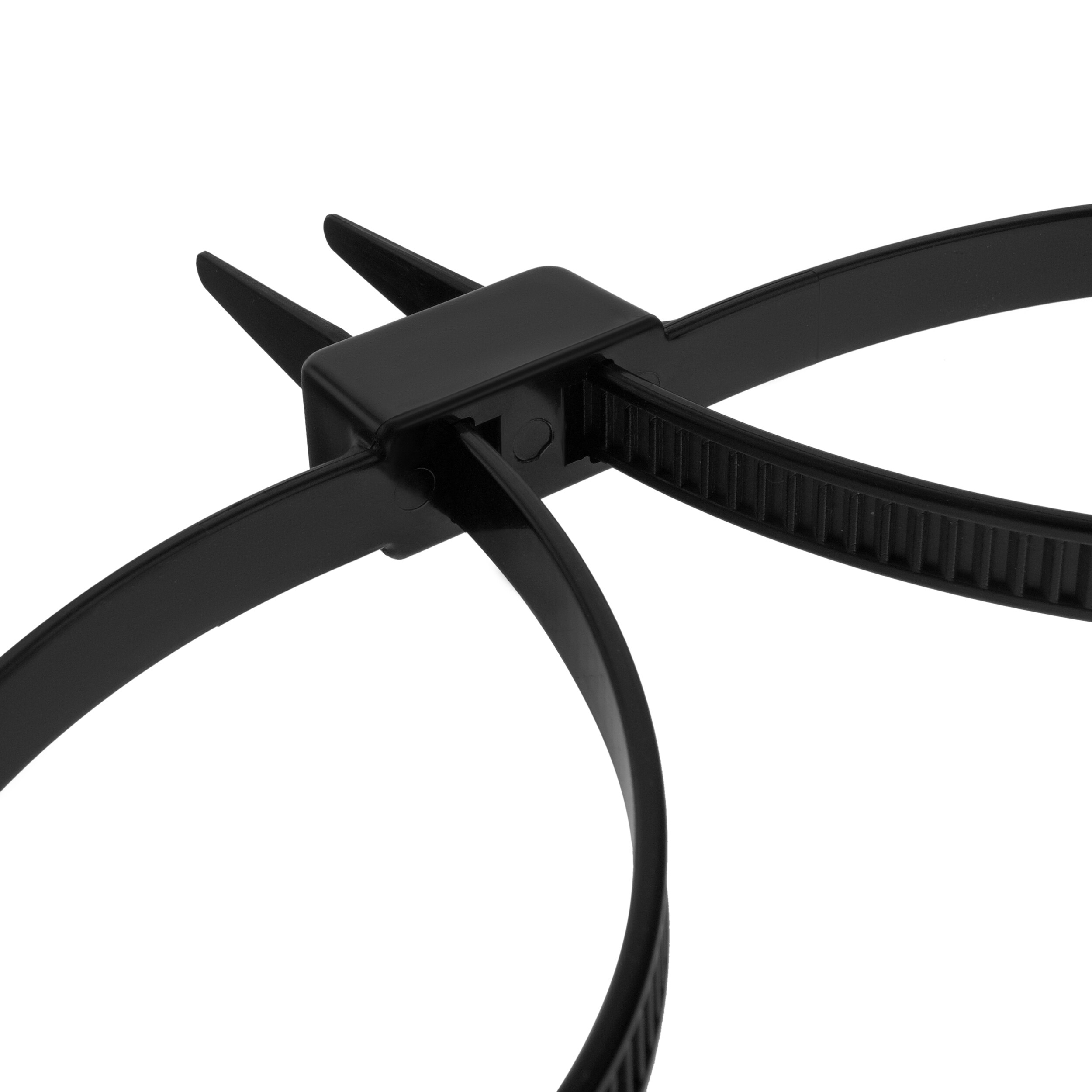 Kajdanki jednorazowe plastikowe Mil-Tec Black - 2 szt.