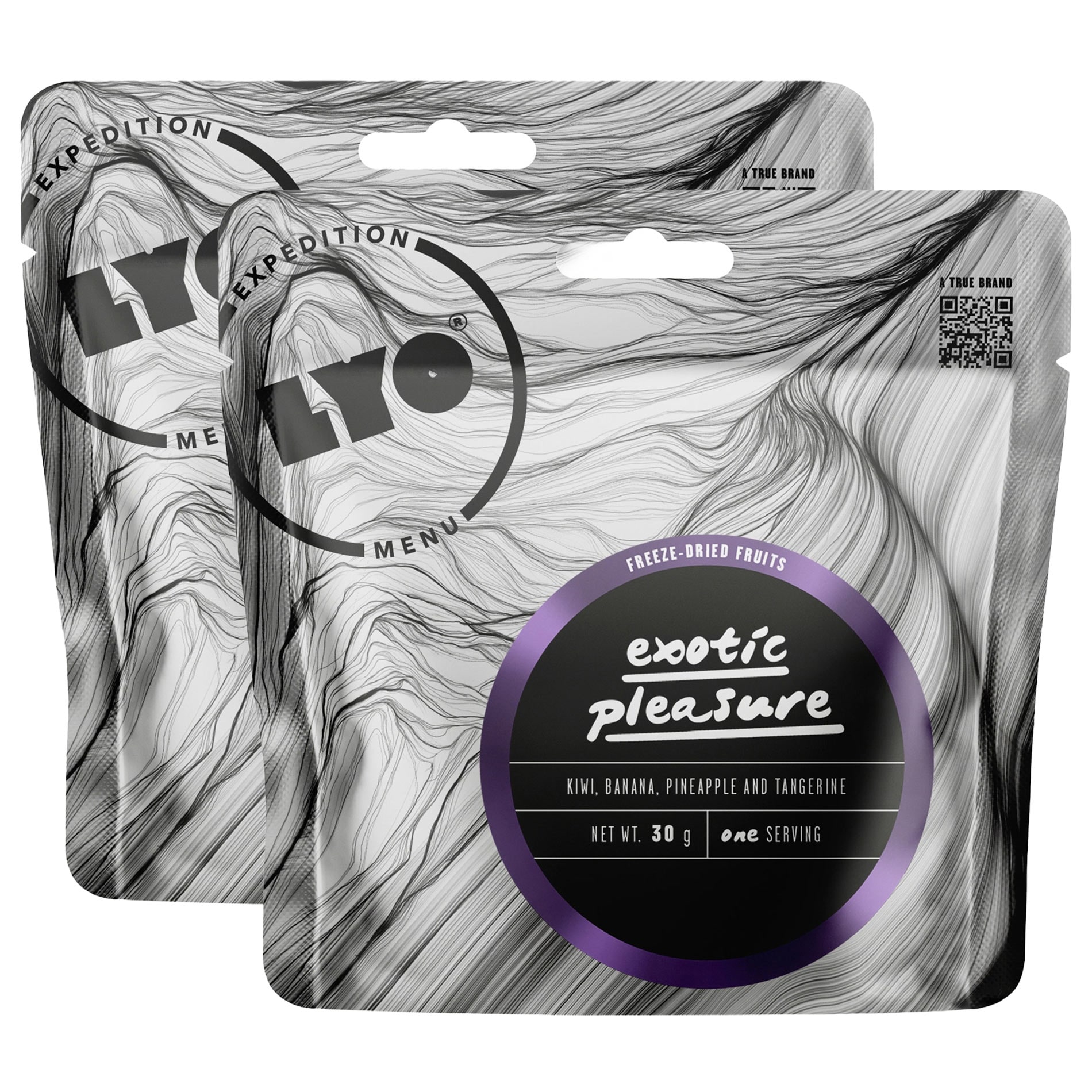 Żywność liofilizowana LYOFOOD Egzotyczna Rozkosz - mandarynka, kiwi, banan, ananas 30 g/112 kcal - 2szt.