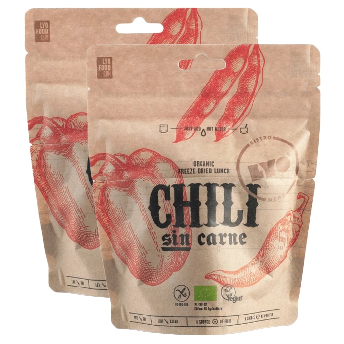 Żywność liofilizowana LYOFOOD Eko Chili Sin Carne 58 g/222 kcal - 2 szt.