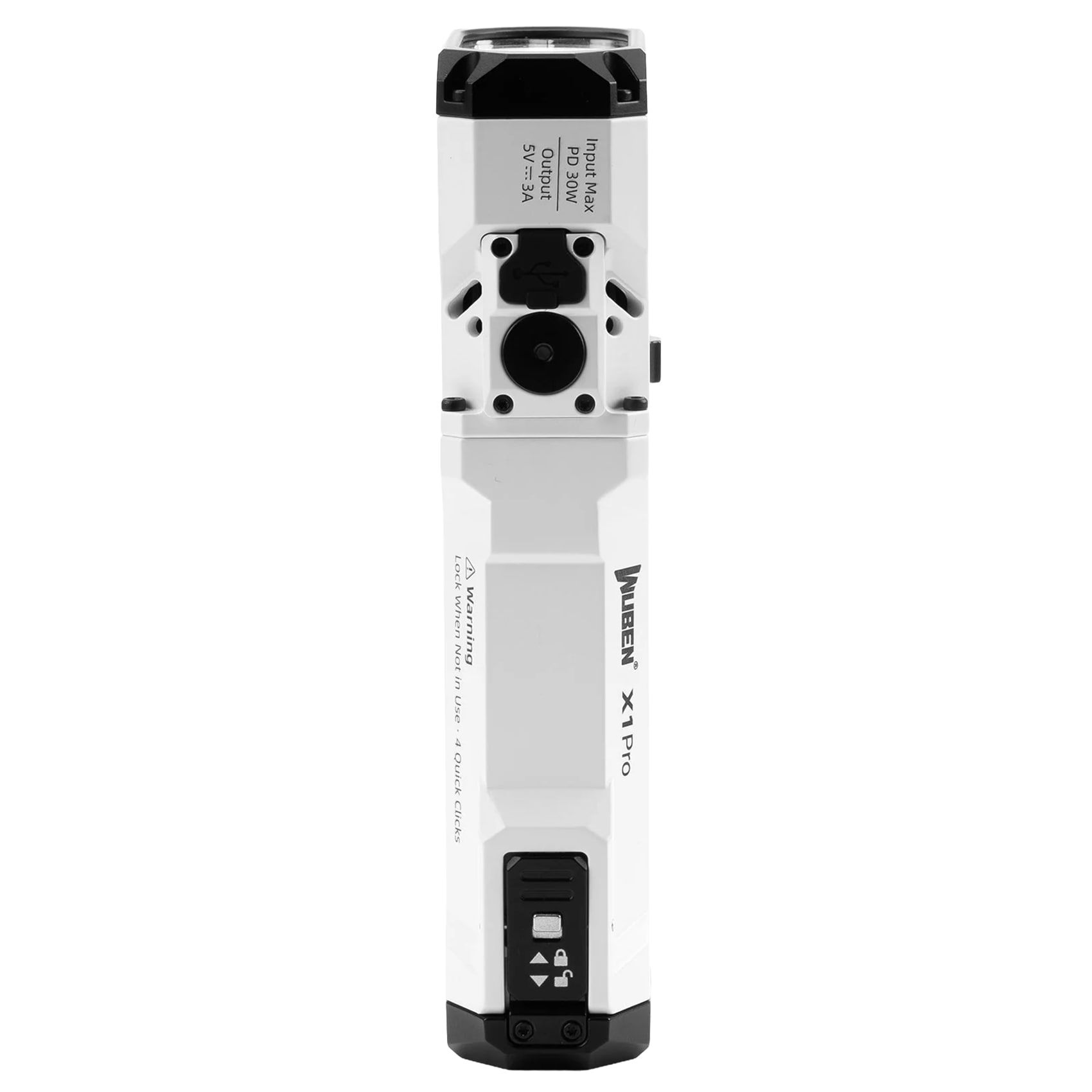 Latarka Wuben X1 Pro White z funkcją powerbanku - 12300 lumenów