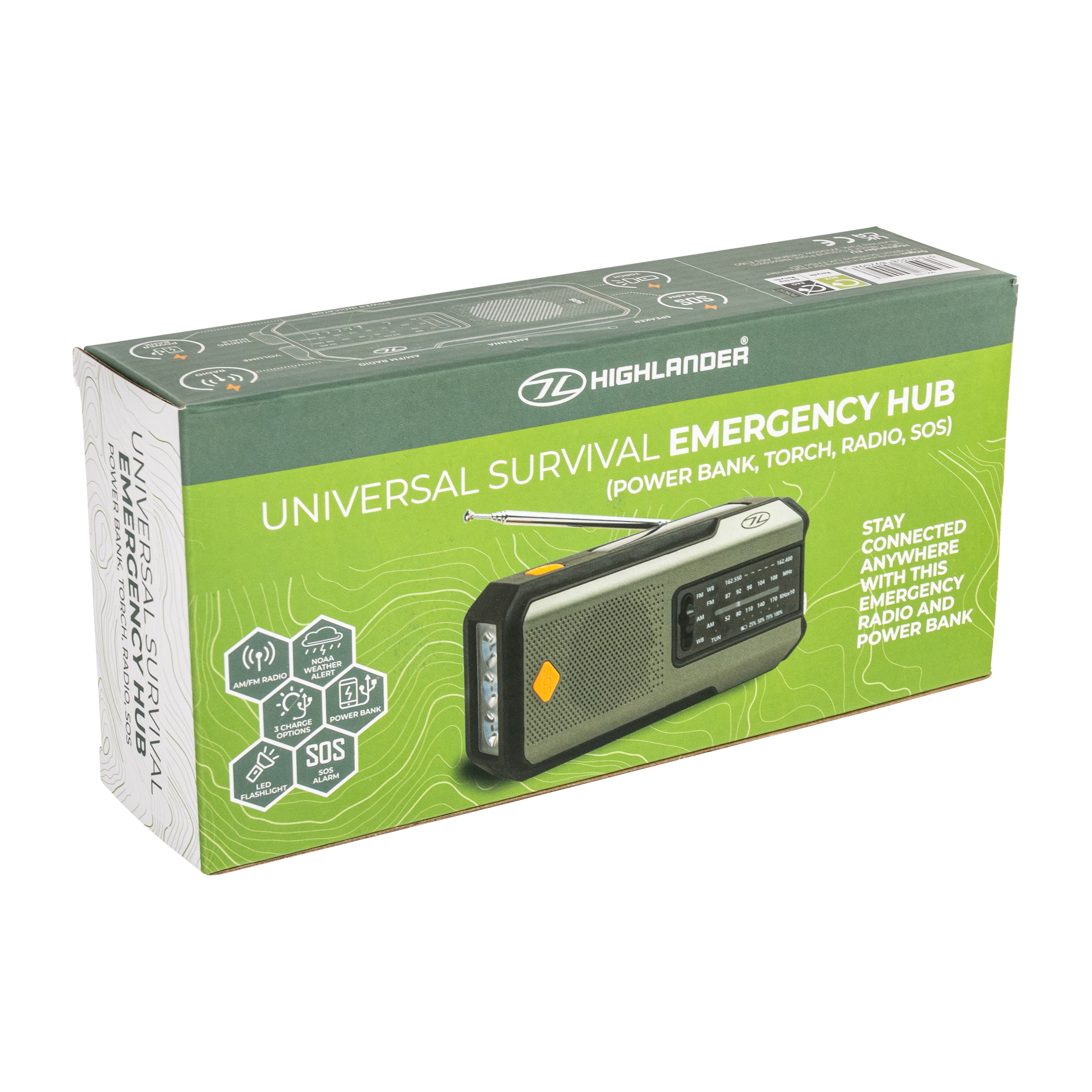 Radio alarmowe Highlander Outdoor Universal Survival Emergency Hub