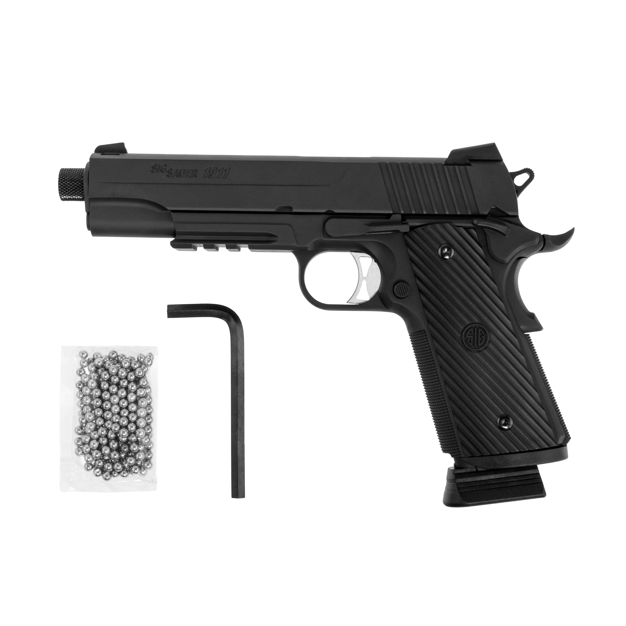 Пневматичний пістолет Sig Sauer 1911 TACOPS 4,5 мм - Black