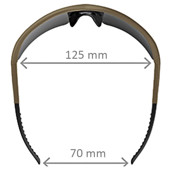 Okulary taktyczne Swiss Eye Raptor Small - Coyote