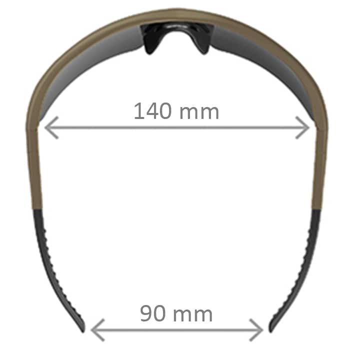 Okulary taktyczne Swiss Eye Raptor Large - Coyote