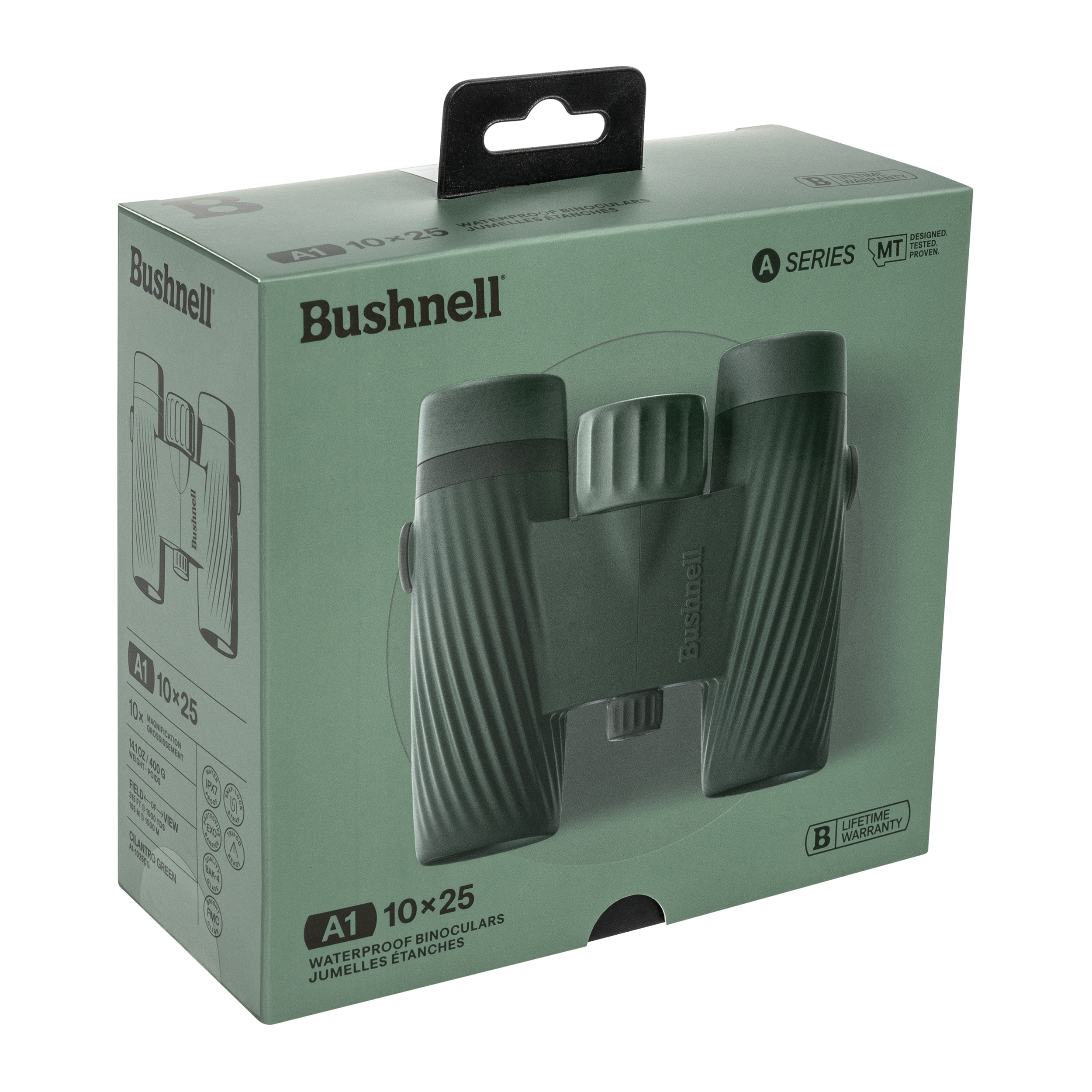 Bushnell A1 Compact 10x25 Binoculars - Cilantro Green