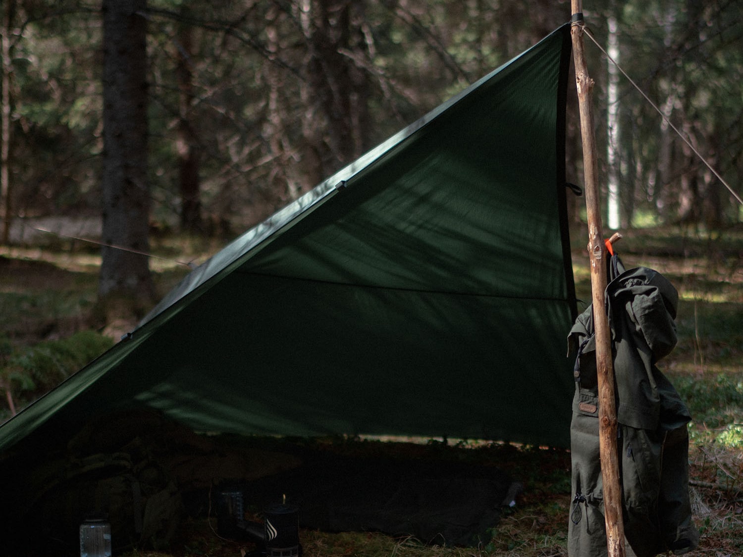 Płachta biwakowa Savotta Laavu Tarp - Green