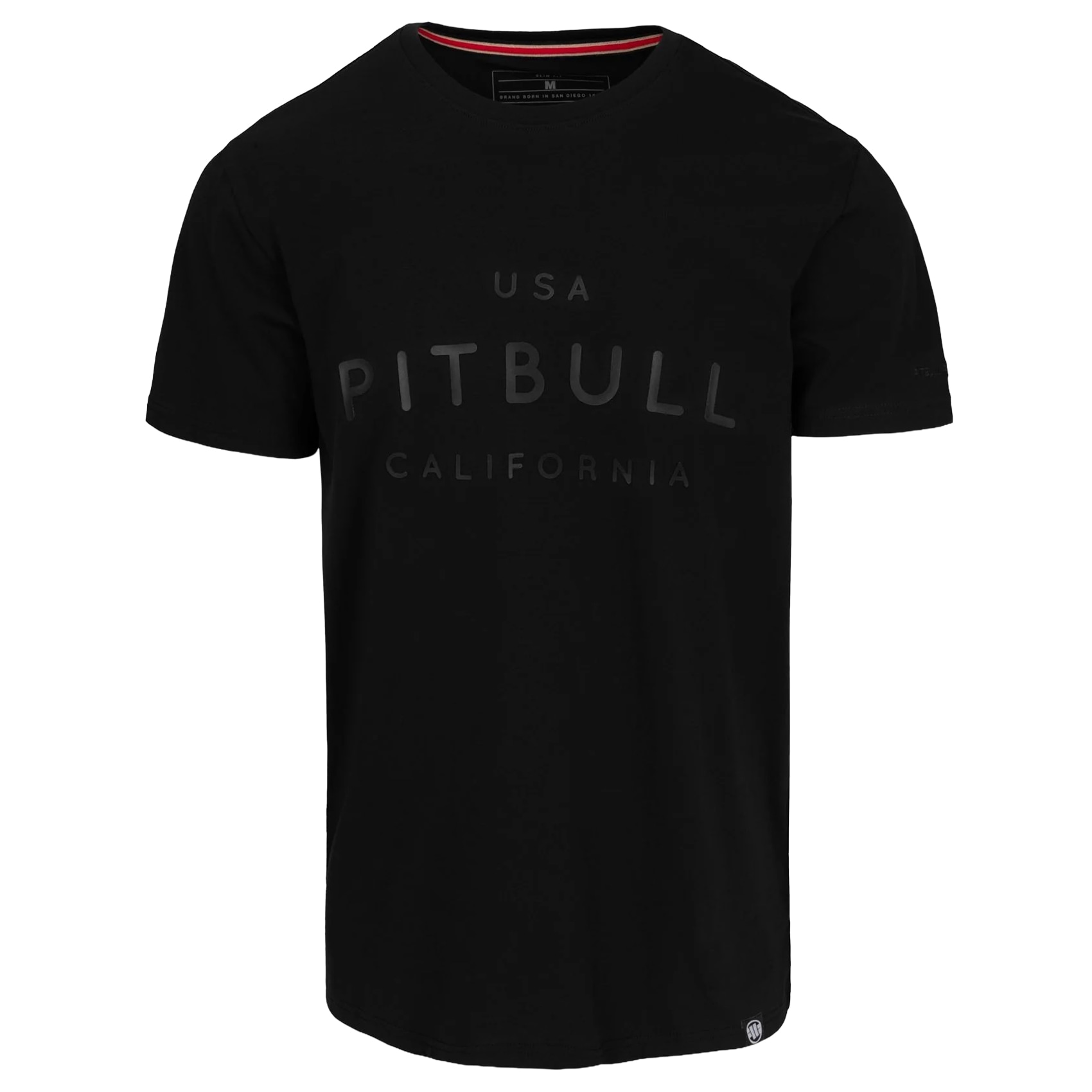 Koszulka T-shirt Pitbull Slim Fit USA Cal - Black